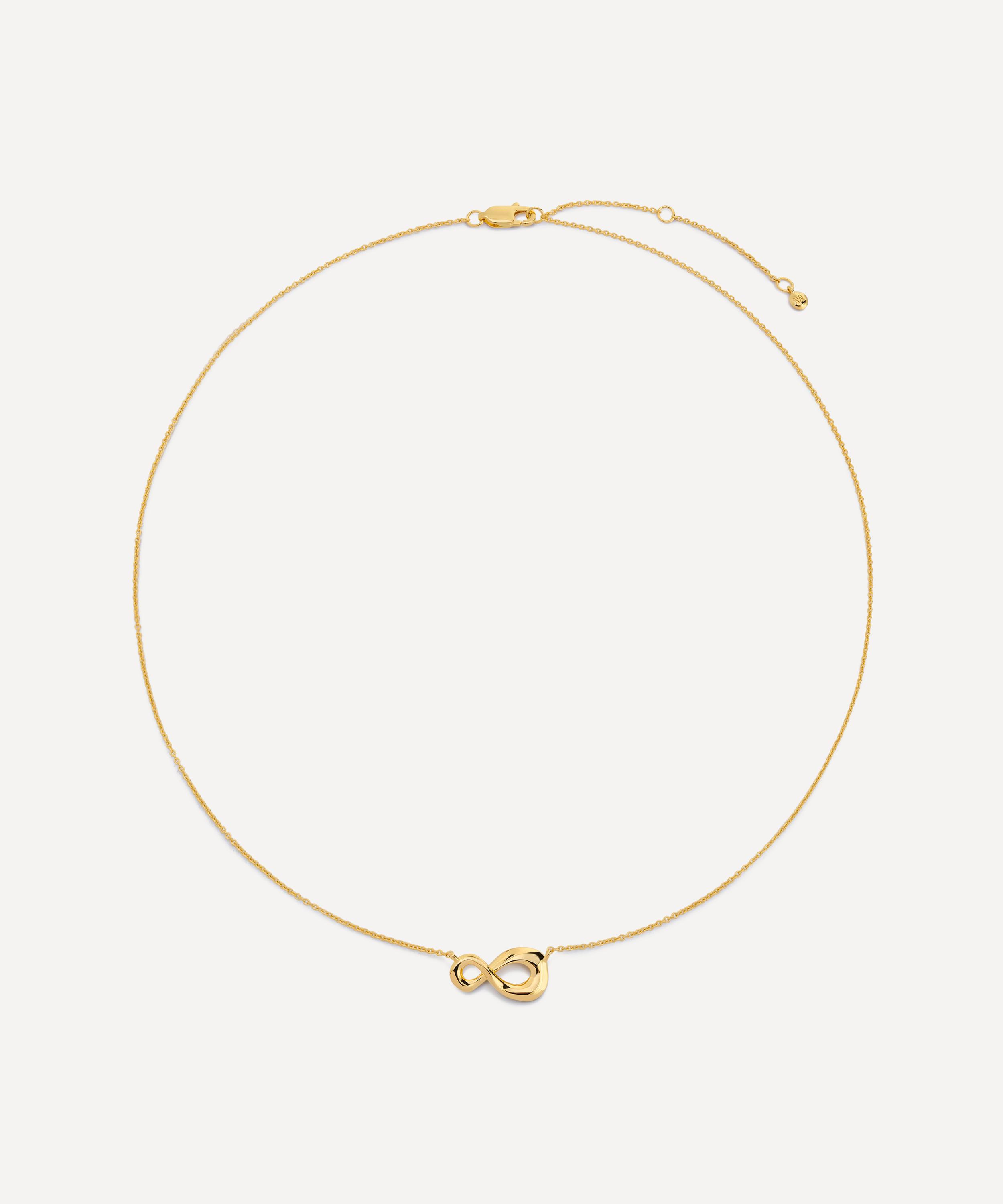 Monica Vinader - 18ct Gold-Plated Vermeil Silver Infinity Chain Necklace