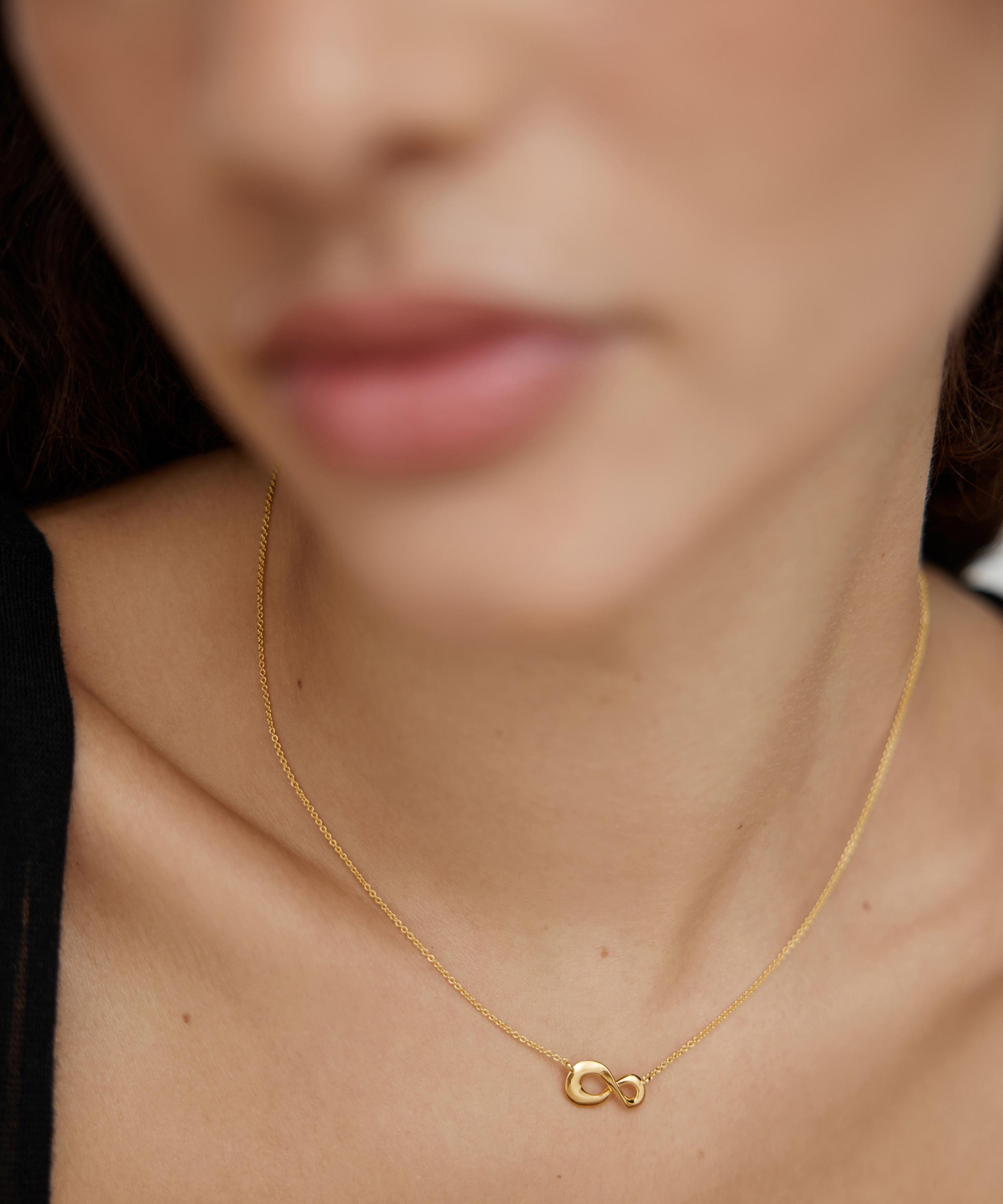 Monica Vinader - 18ct Gold-Plated Vermeil Silver Infinity Chain Necklace image number 1