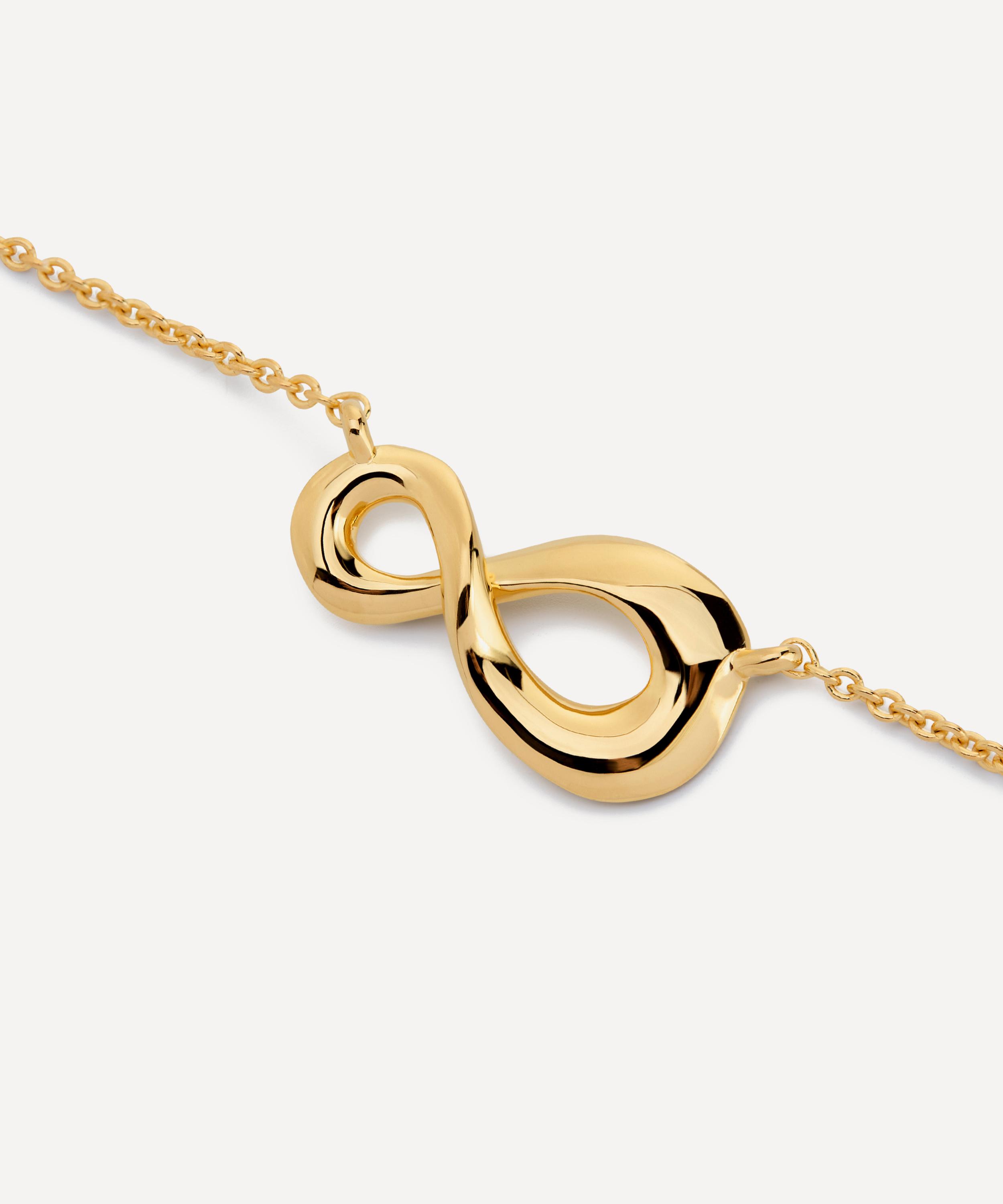 Monica Vinader - 18ct Gold-Plated Vermeil Silver Infinity Chain Necklace image number 2