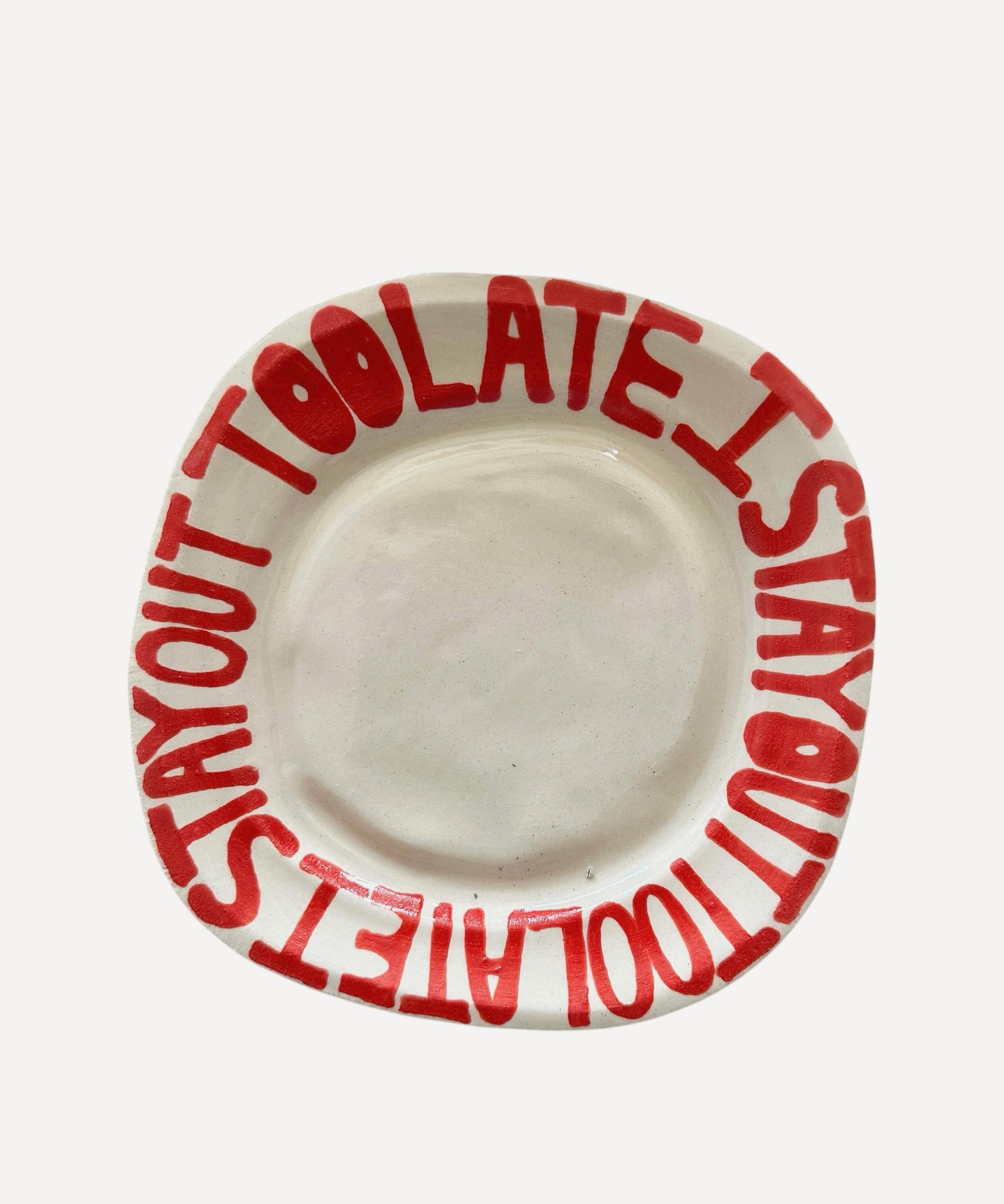 L&Clay Ceramics - I Stay Out Too Late Trinket Tray