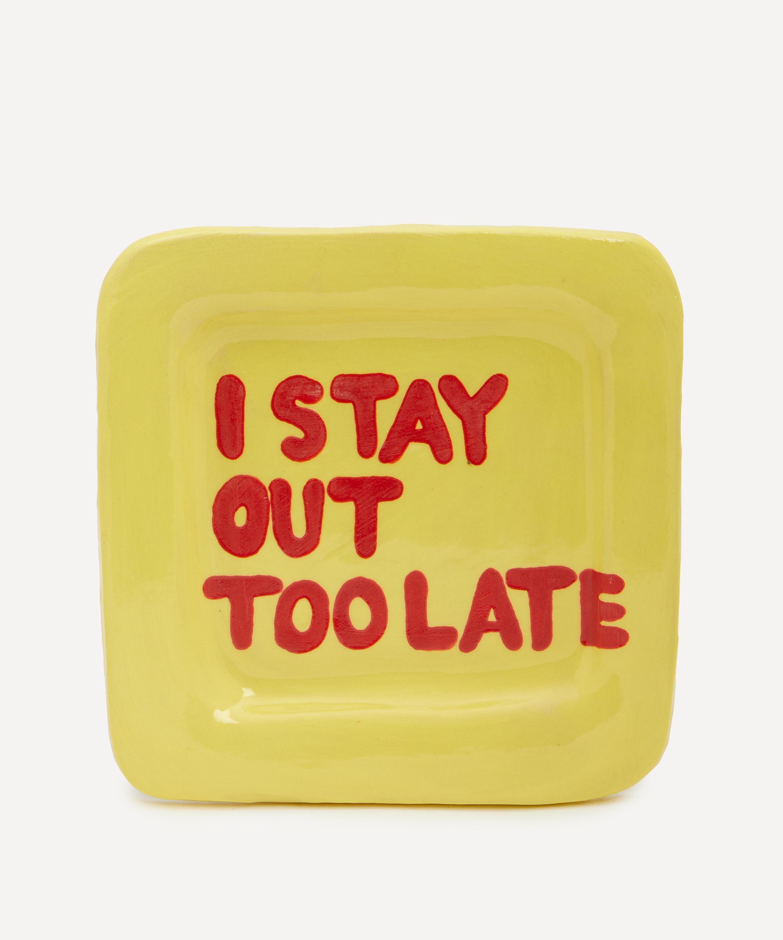 L&Clay Ceramics - I Stay Out Too Late Trinket Tray