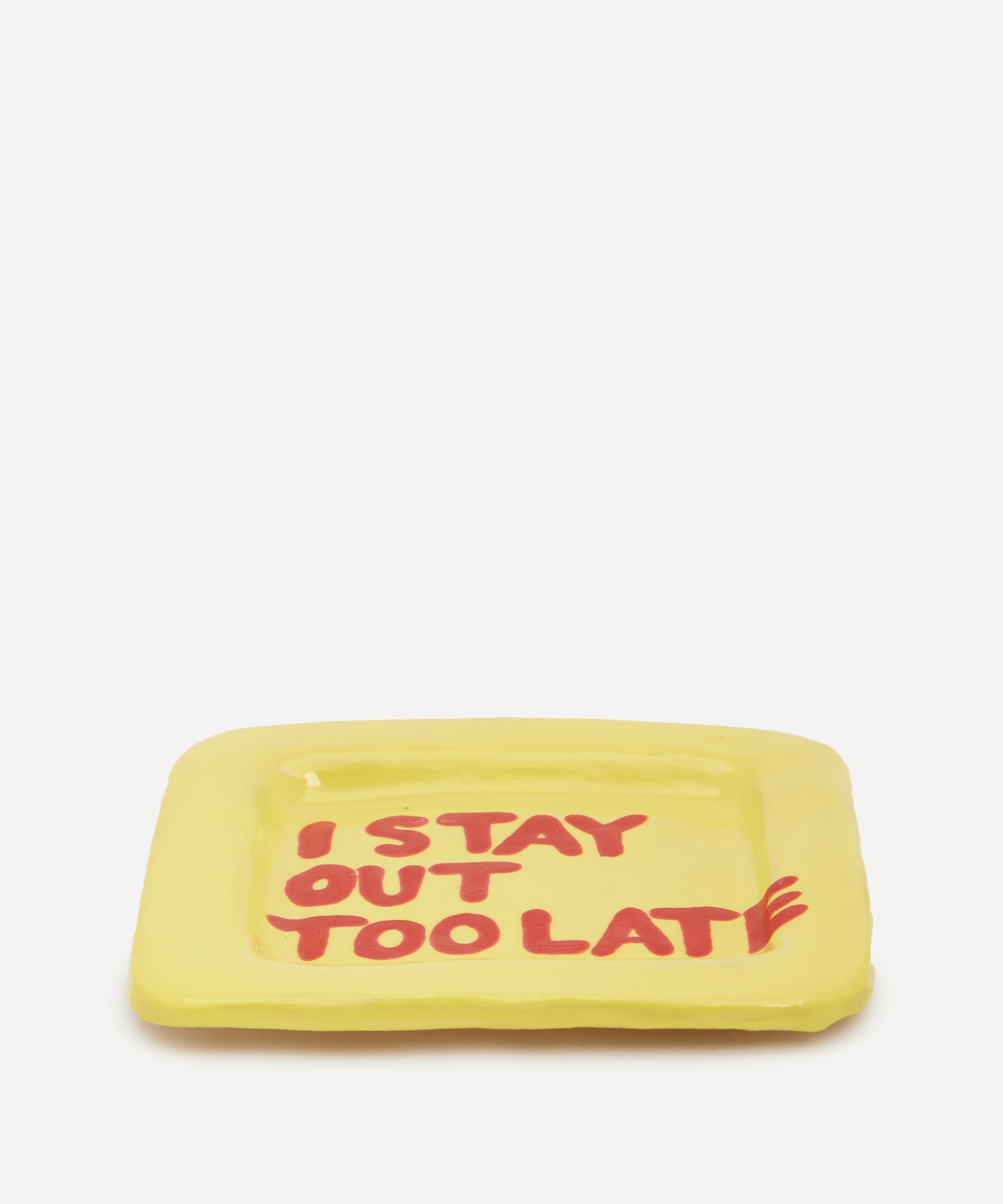 L&Clay Ceramics - I Stay Out Too Late Trinket Tray image number 1