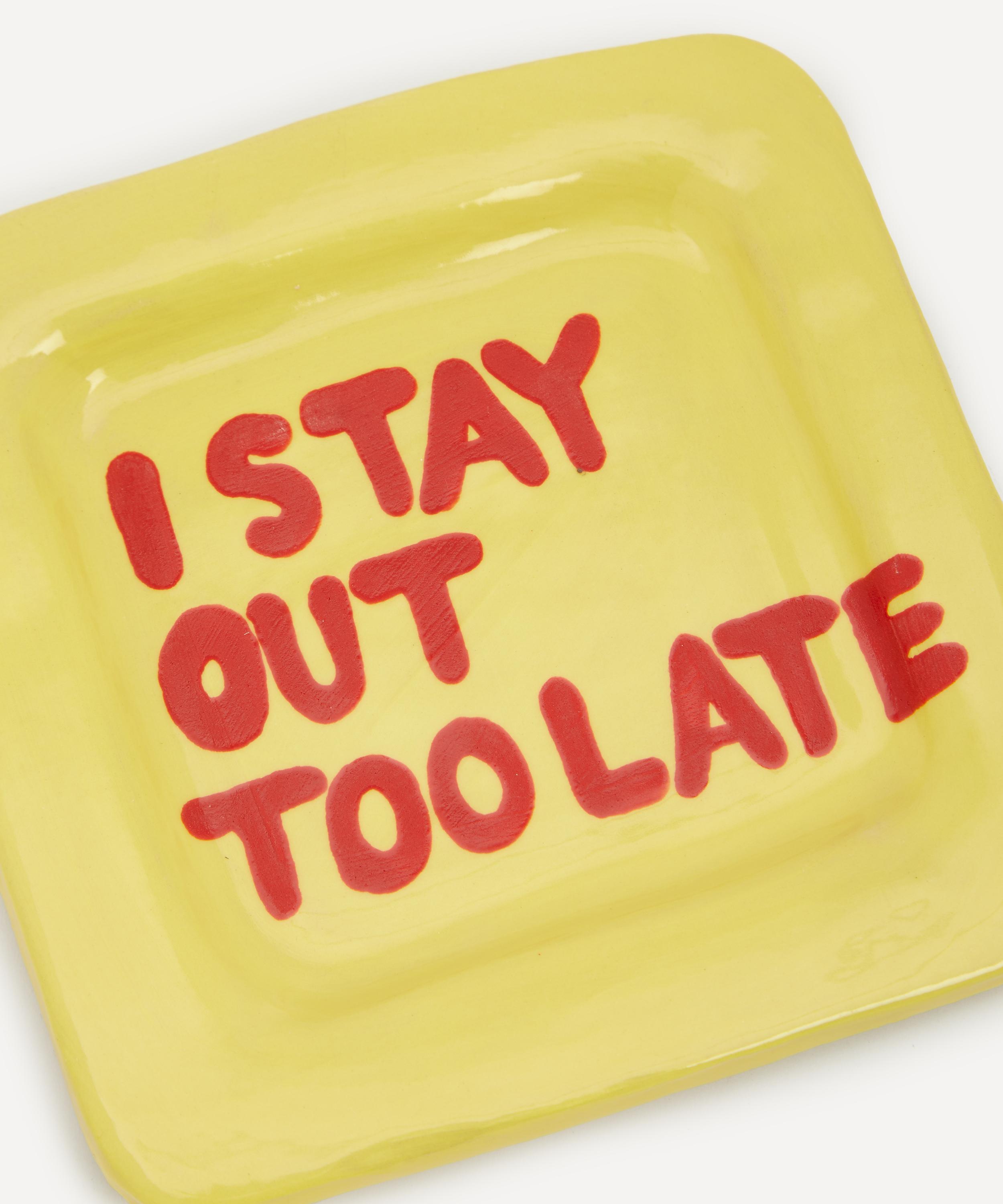 L&Clay Ceramics - I Stay Out Too Late Trinket Tray image number 2