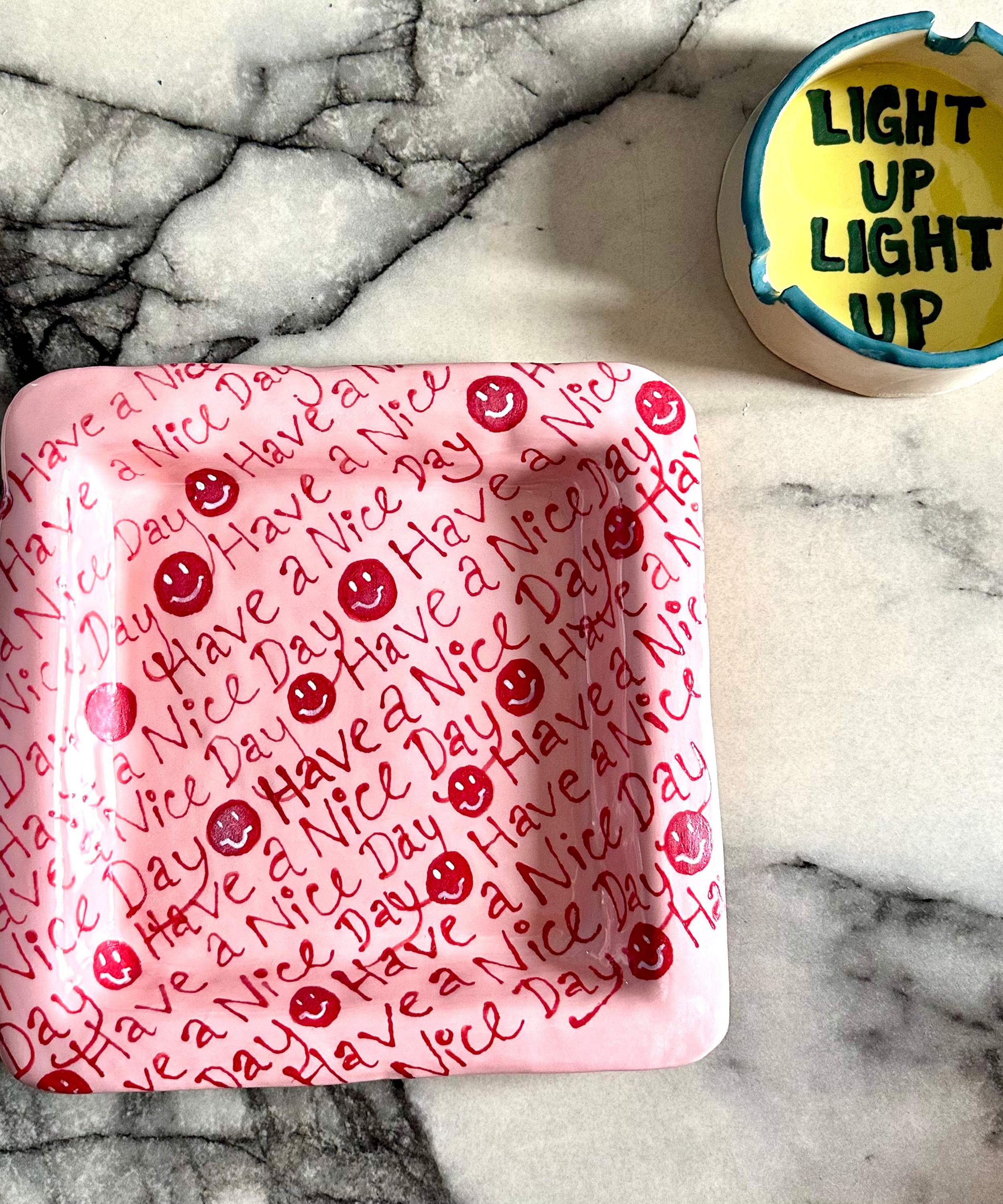 L&Clay Ceramics - Have a Nice Day Trinket Tray image number 1