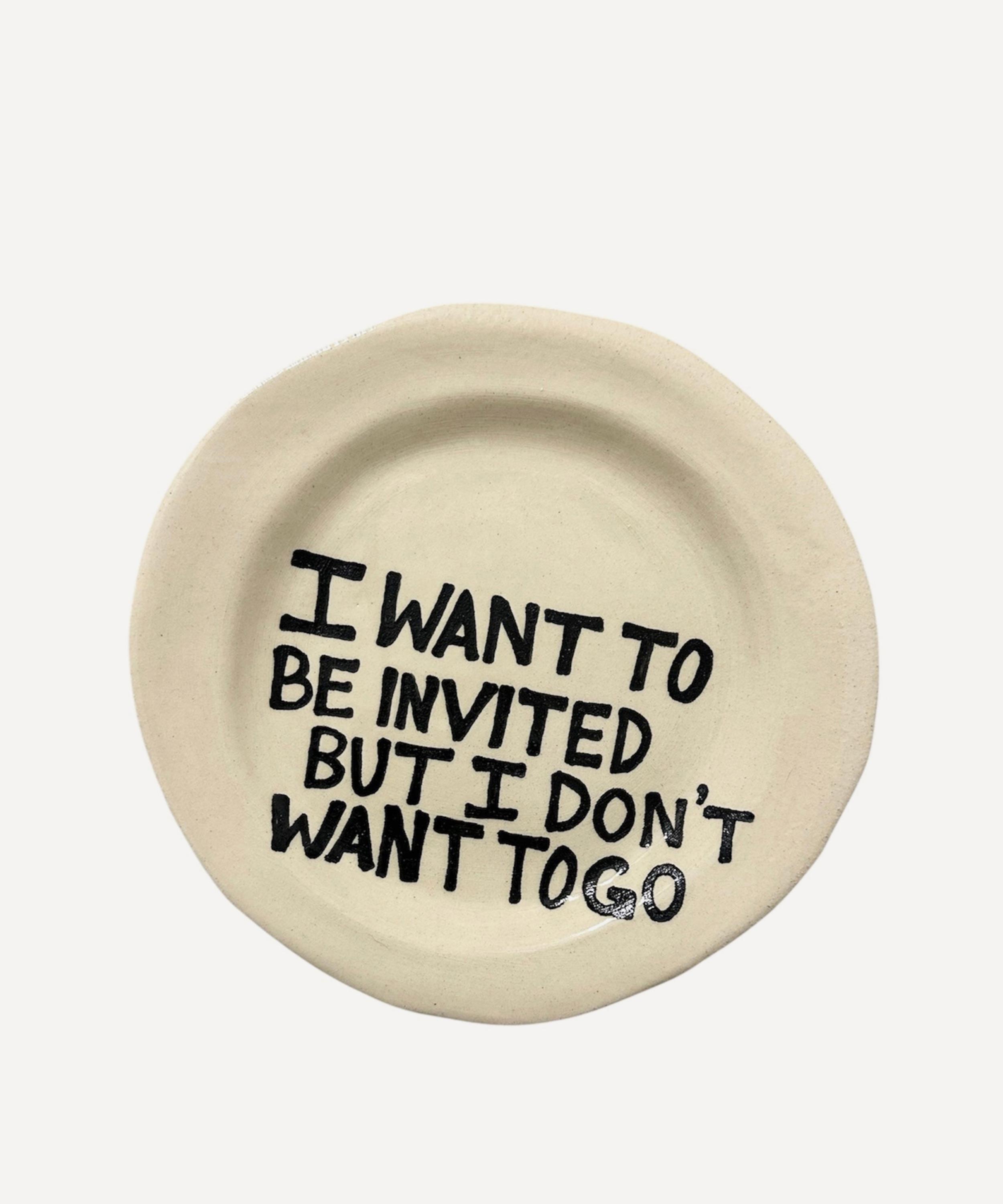 L&Clay Ceramics - I Want to Be Invited Small Plate