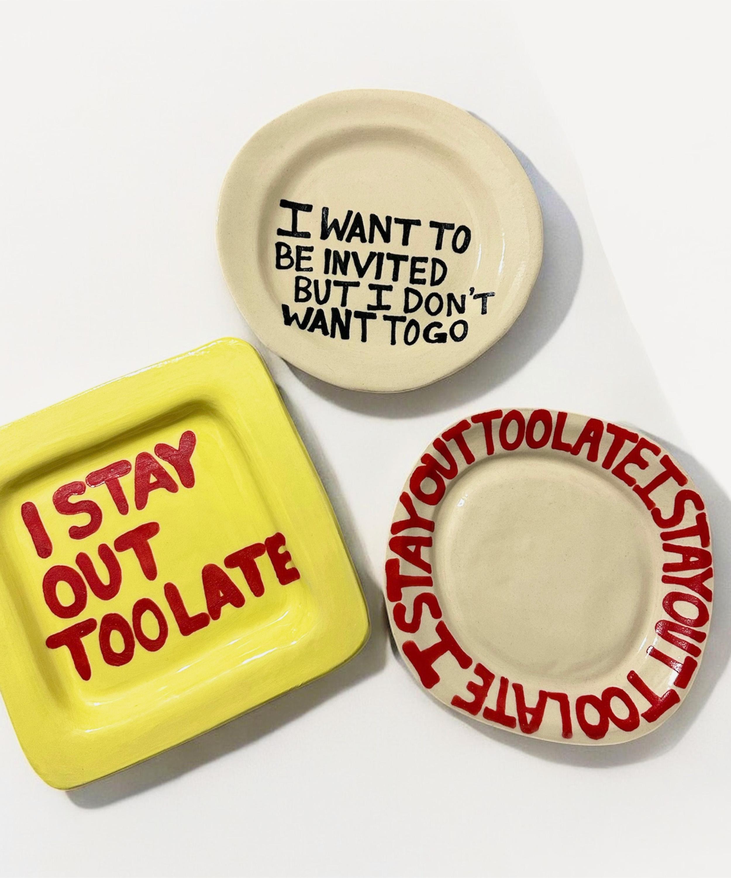 L&Clay Ceramics - I Want to Be Invited Small Plate image number 1