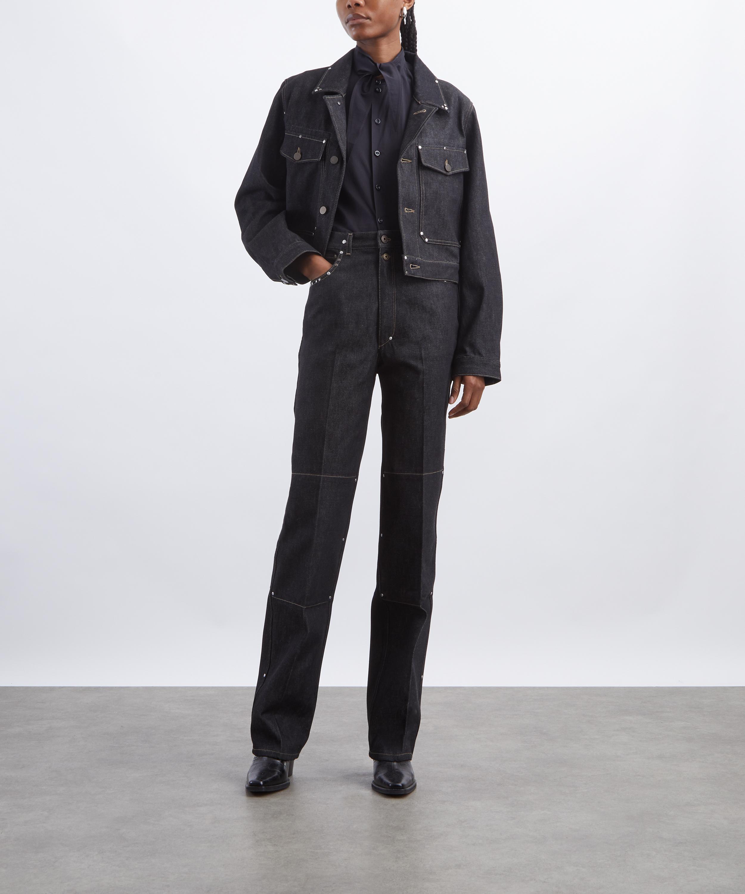 Lemaire - Cropped Blouson Denim Jacket image number 1