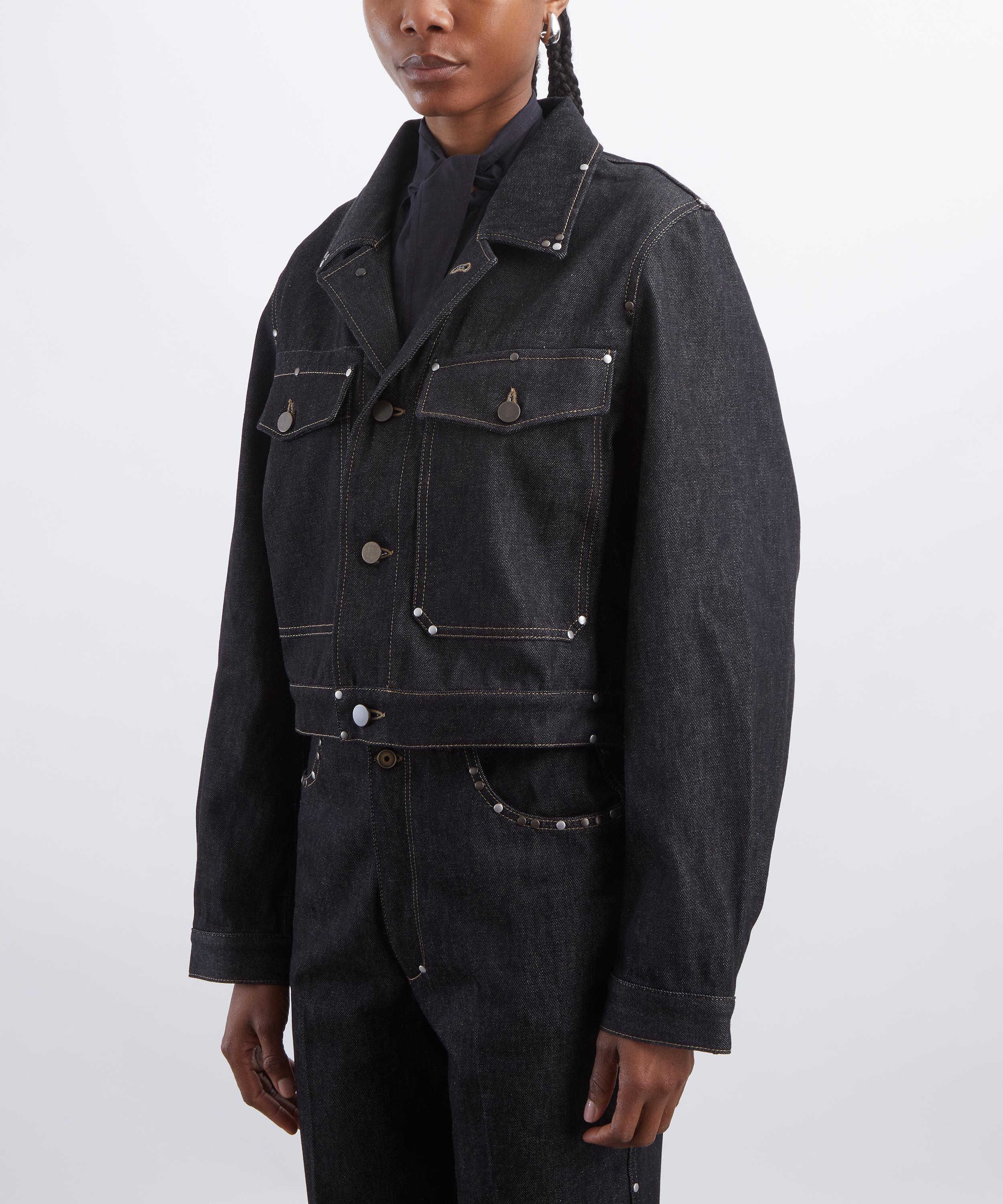 Lemaire - Cropped Blouson Denim Jacket image number 2