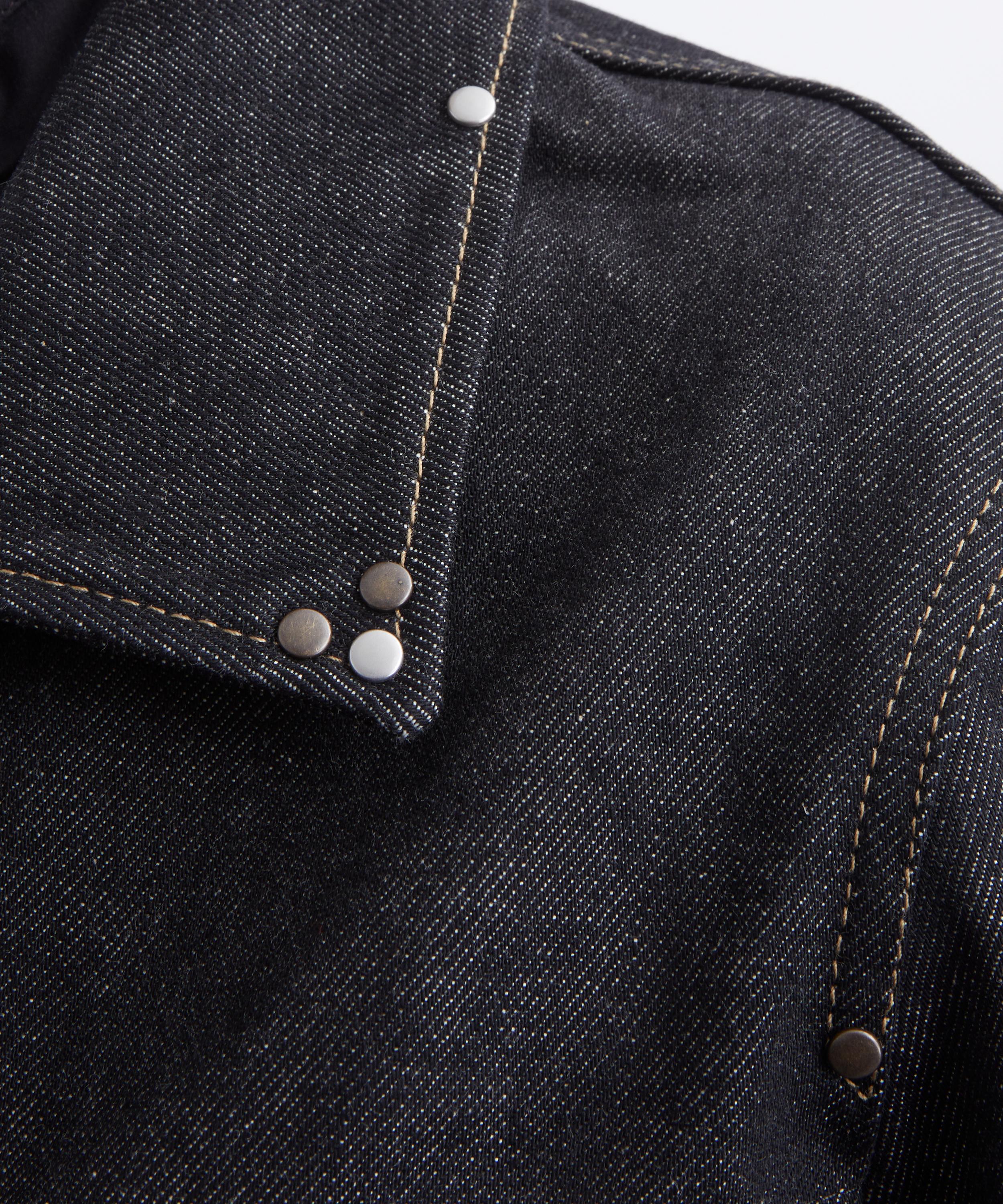 Lemaire - Cropped Blouson Denim Jacket image number 4