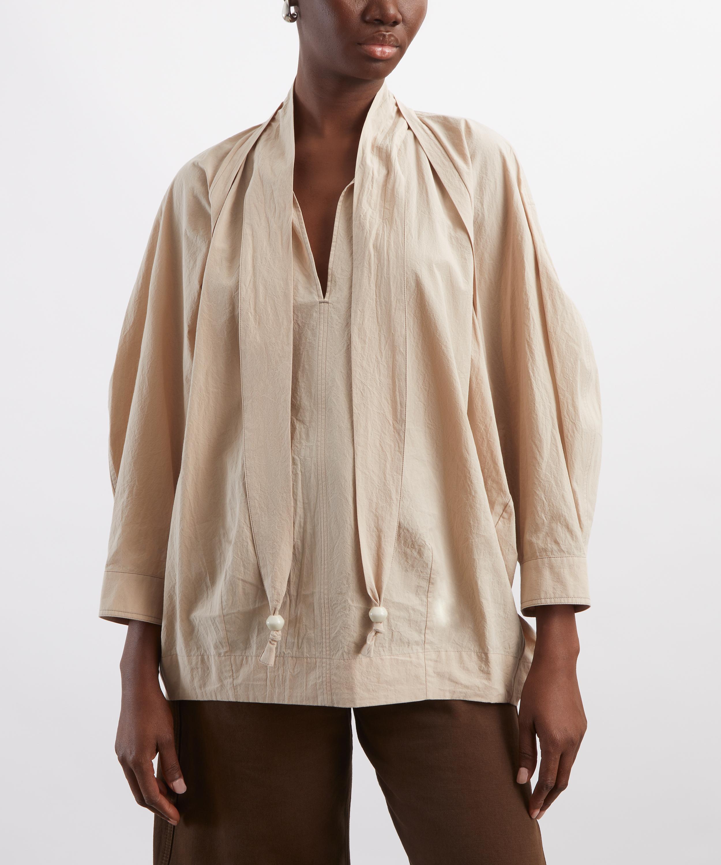 Lemaire - Beige Scarf Blouse image number 2