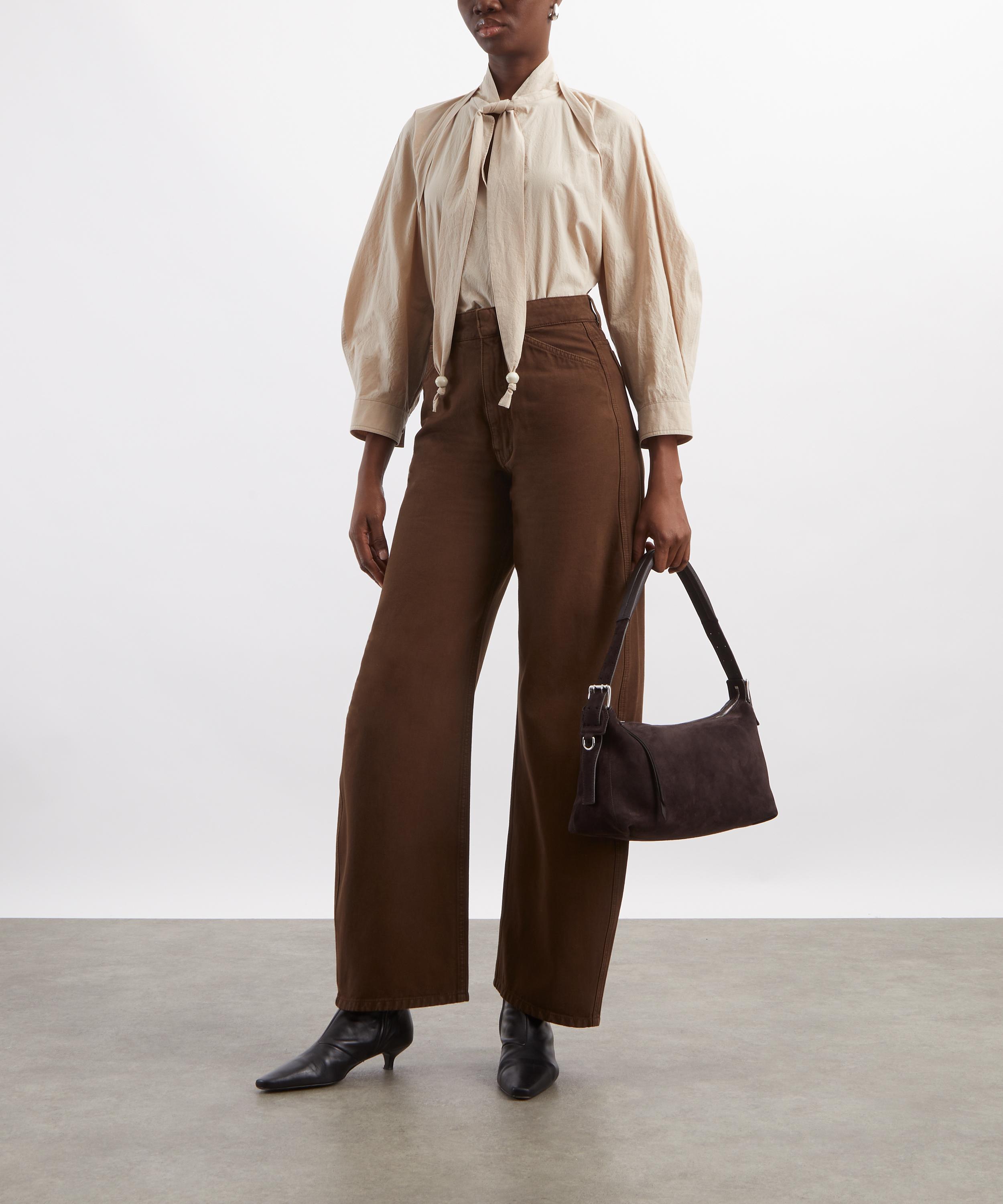 Lemaire - High Waisted Curved Pants image number 1