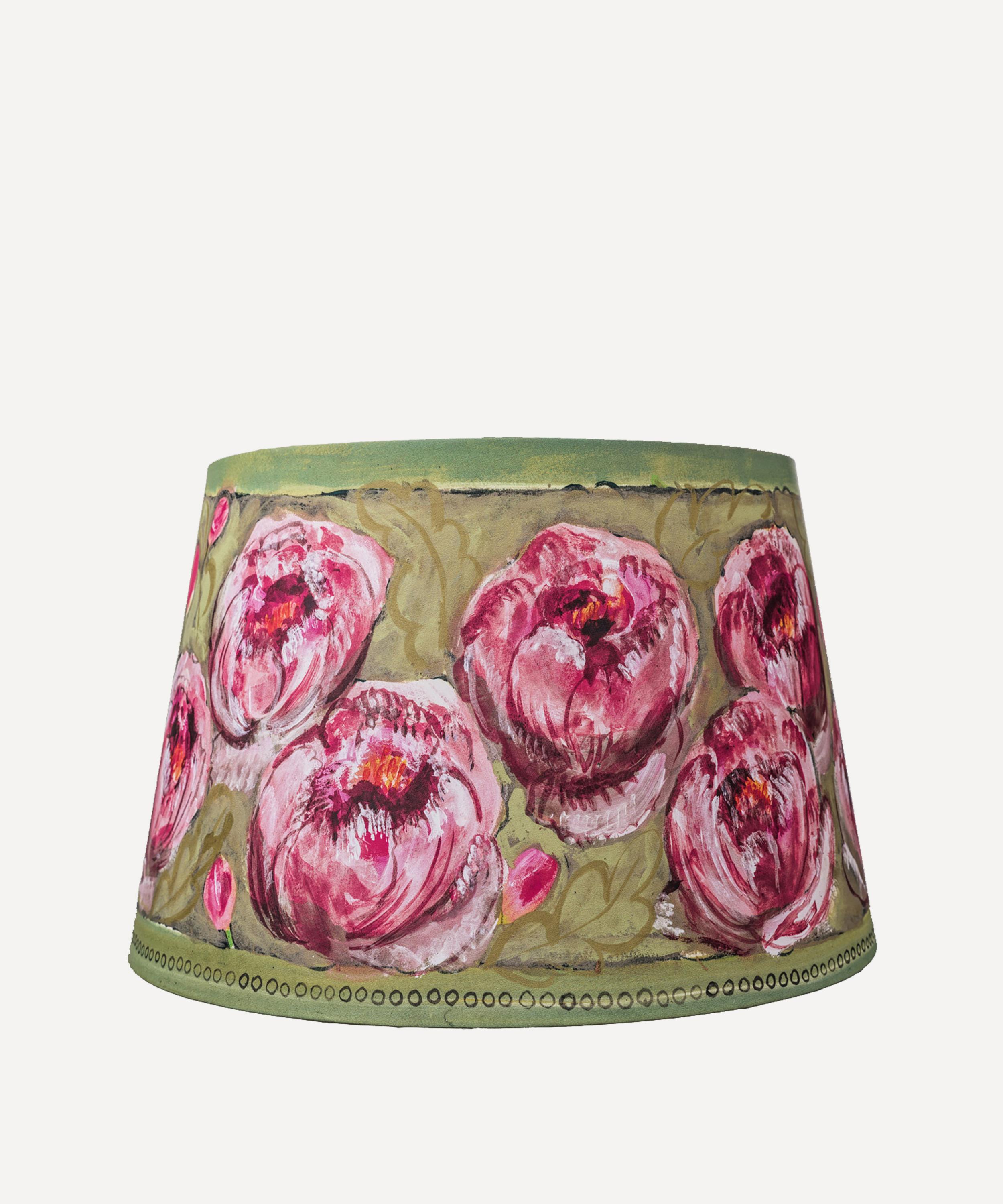 Bloomsbury Revisited - Peony Lampshade on Medium Base image number 2
