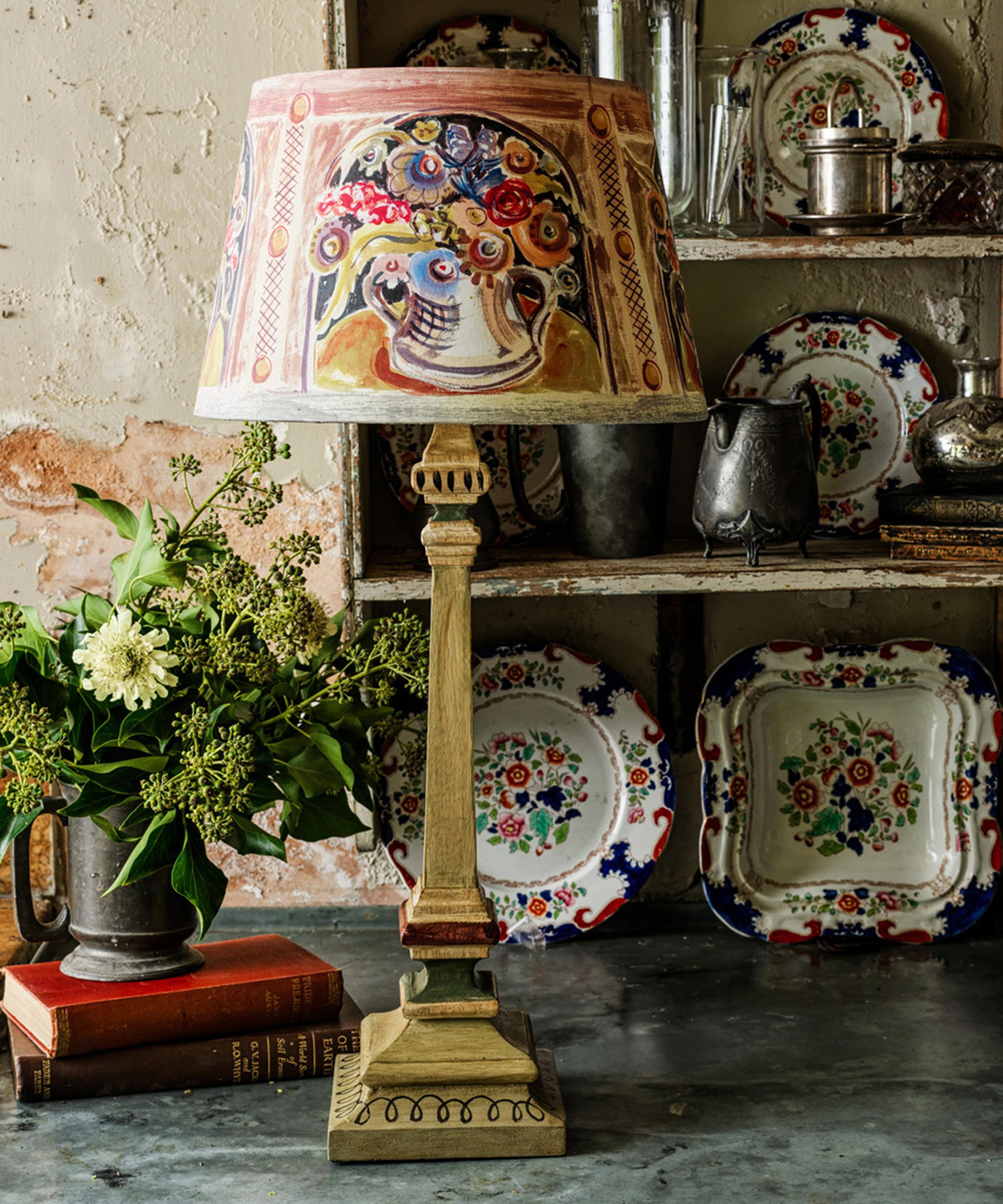 Bloomsbury Revisited - Vase Lampshade on Medium Base image number 1