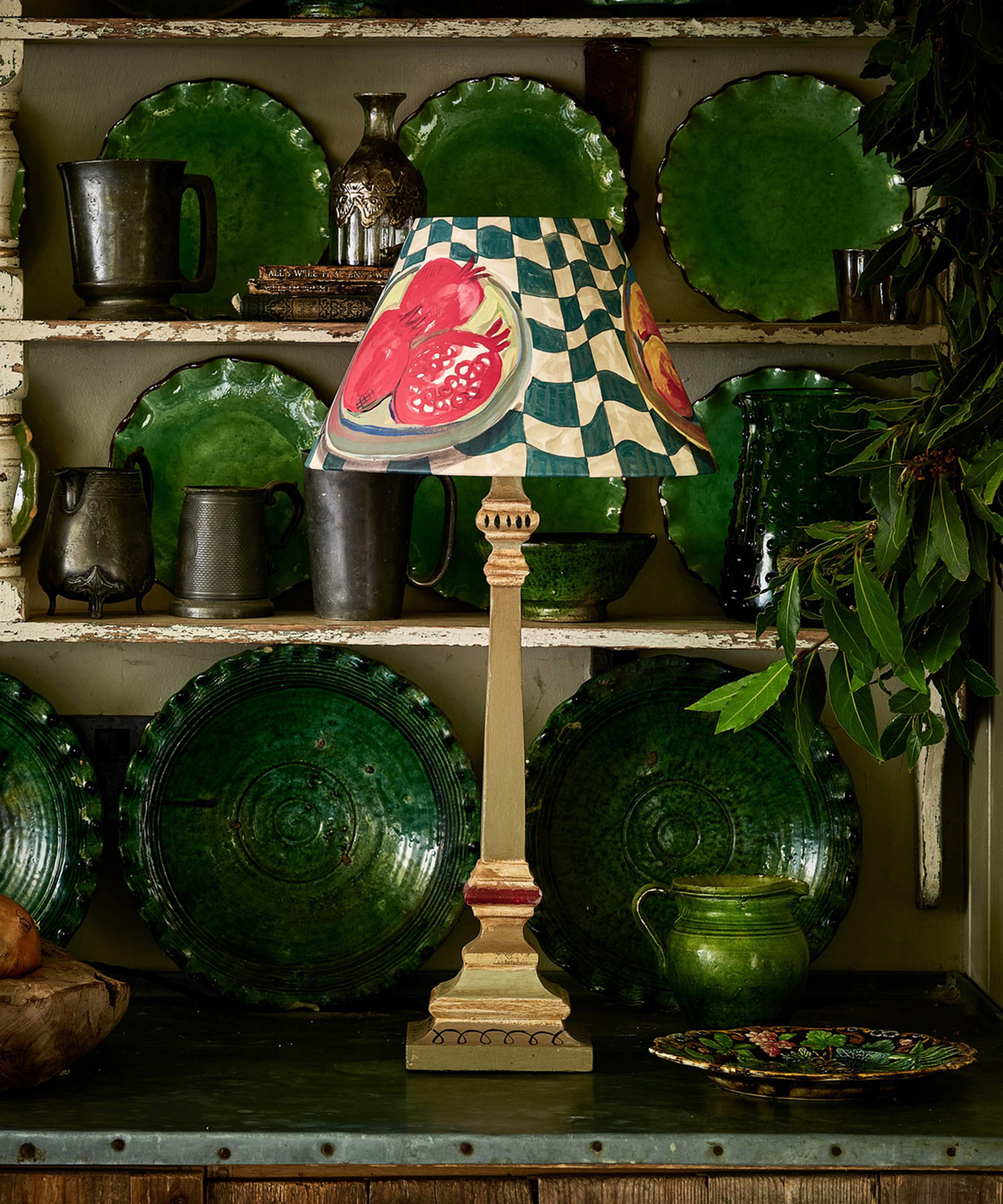 Bloomsbury Revisited - Grace Lampshade on Medium Base image number 1