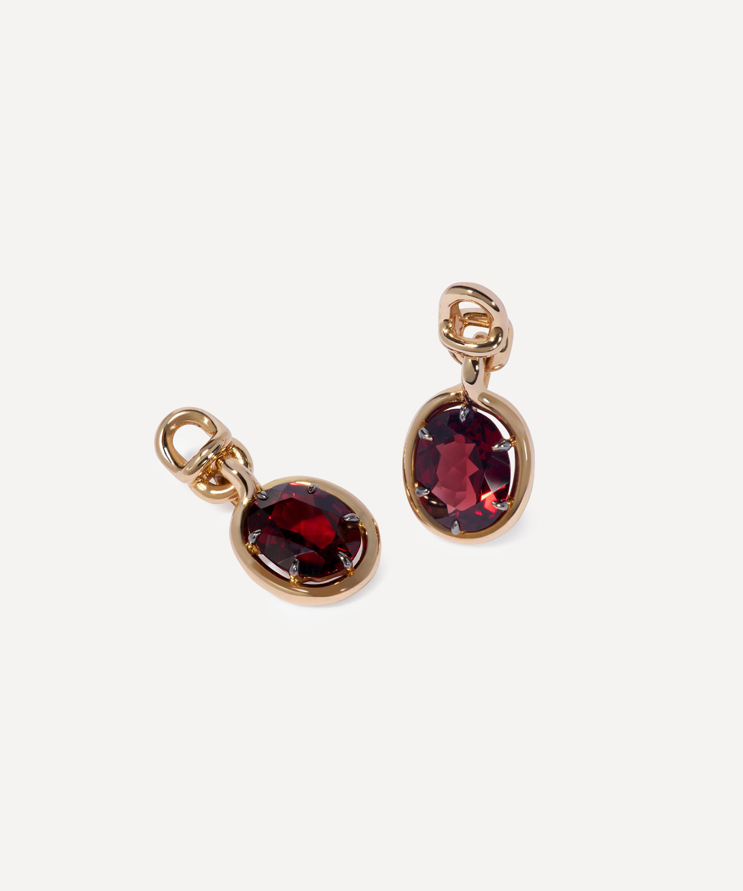 Annoushka - 14ct Gold Garnet Earring Drops