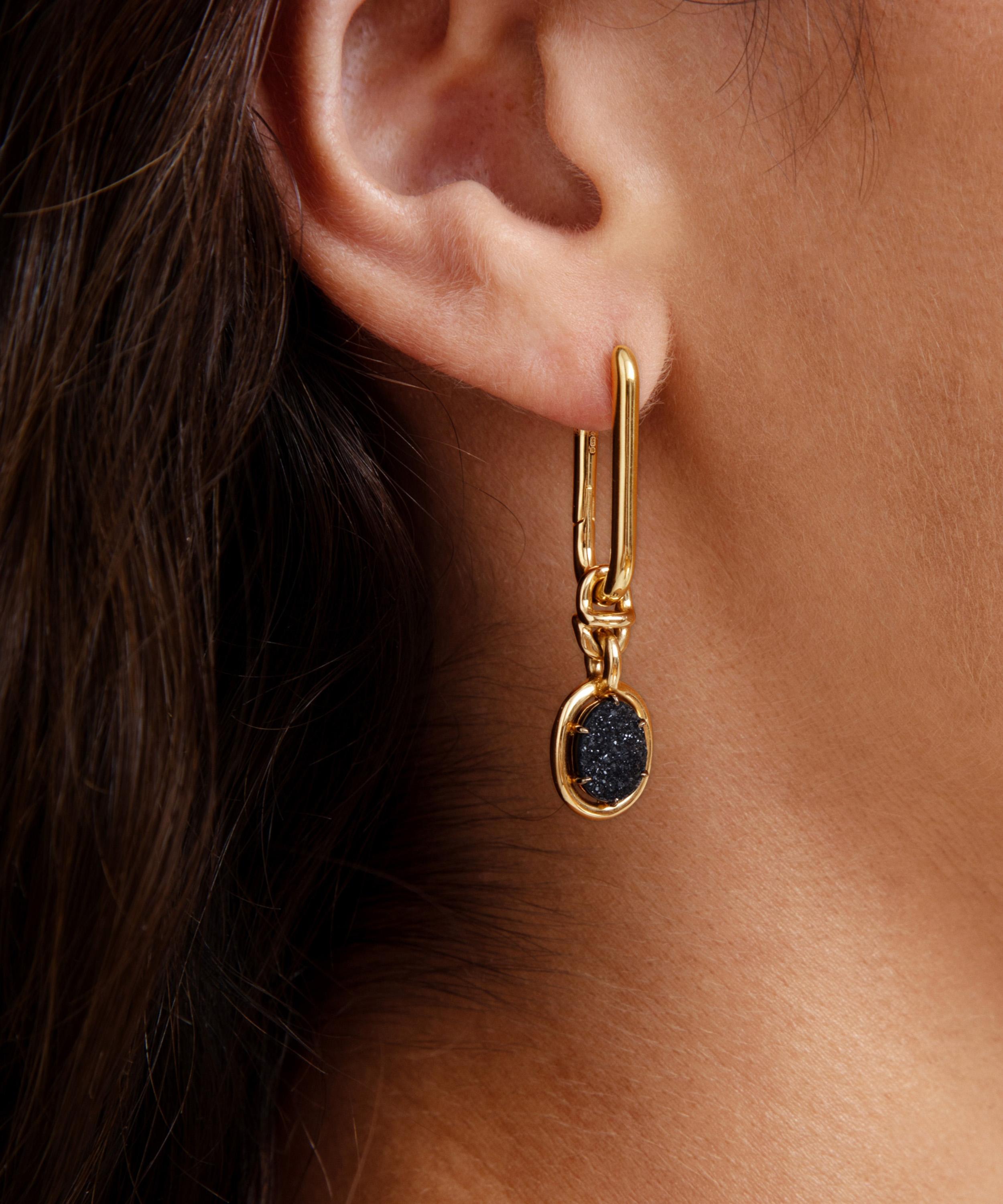 Annoushka - 14ct Gold Drusy Earring Drops image number 1