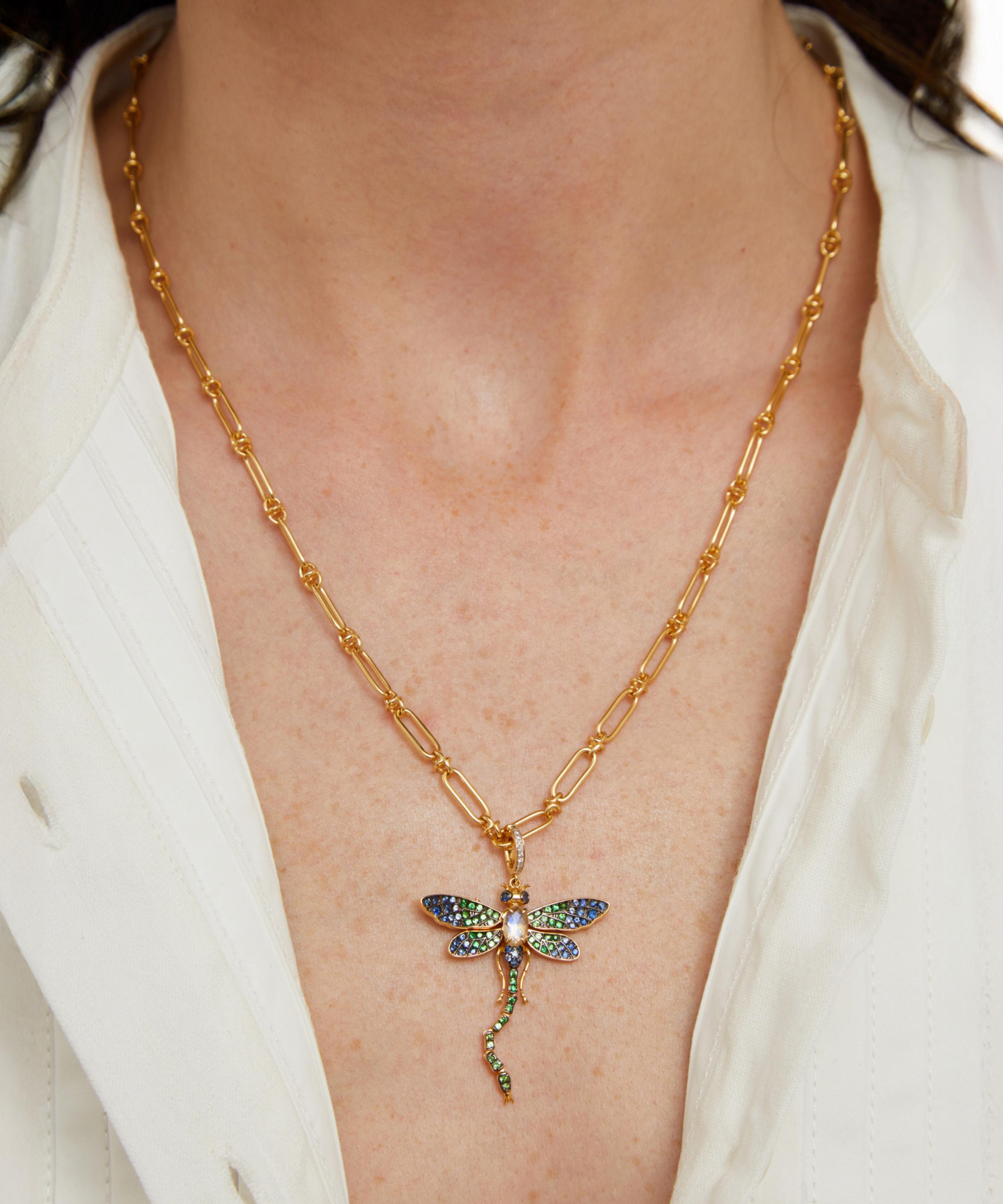 Annoushka - 18ct Gold Mythology Dragonfly Charm Pendant image number 1