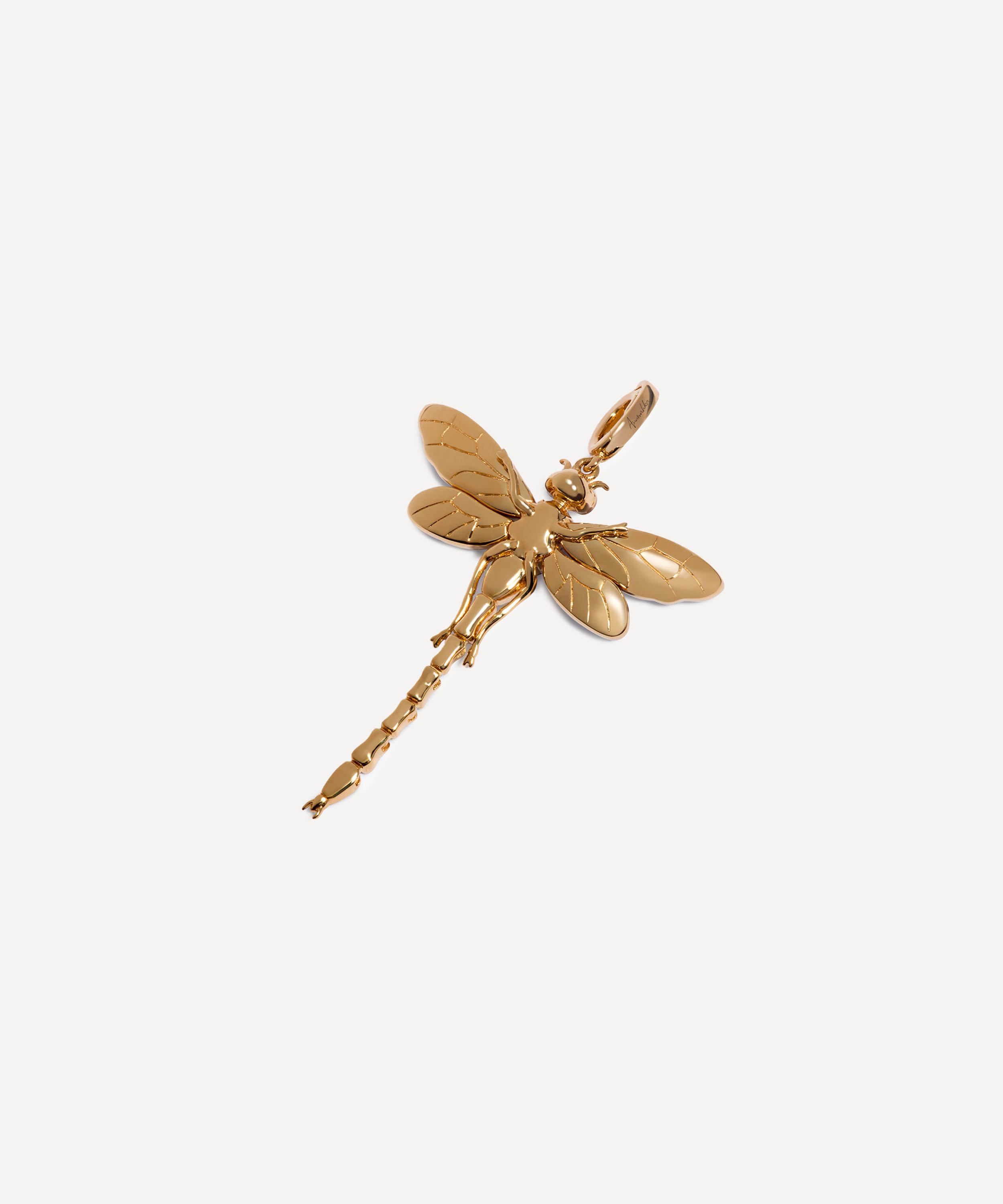 Annoushka - 18ct Gold Mythology Dragonfly Charm Pendant image number 3