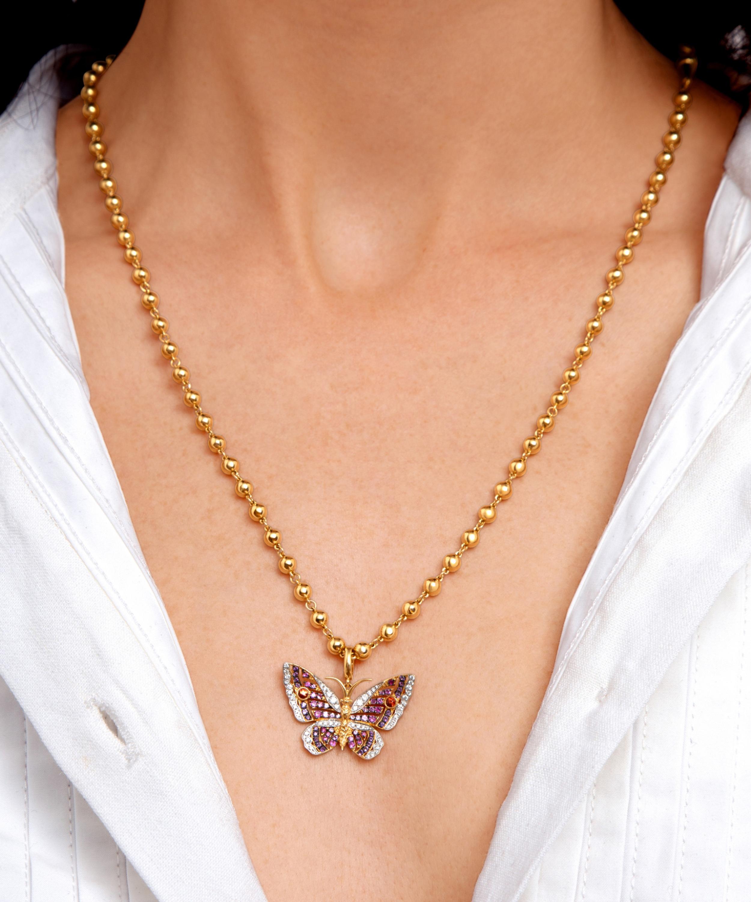 Annoushka - 18ct Gold Mythology Butterfly Charm Pendant image number 1