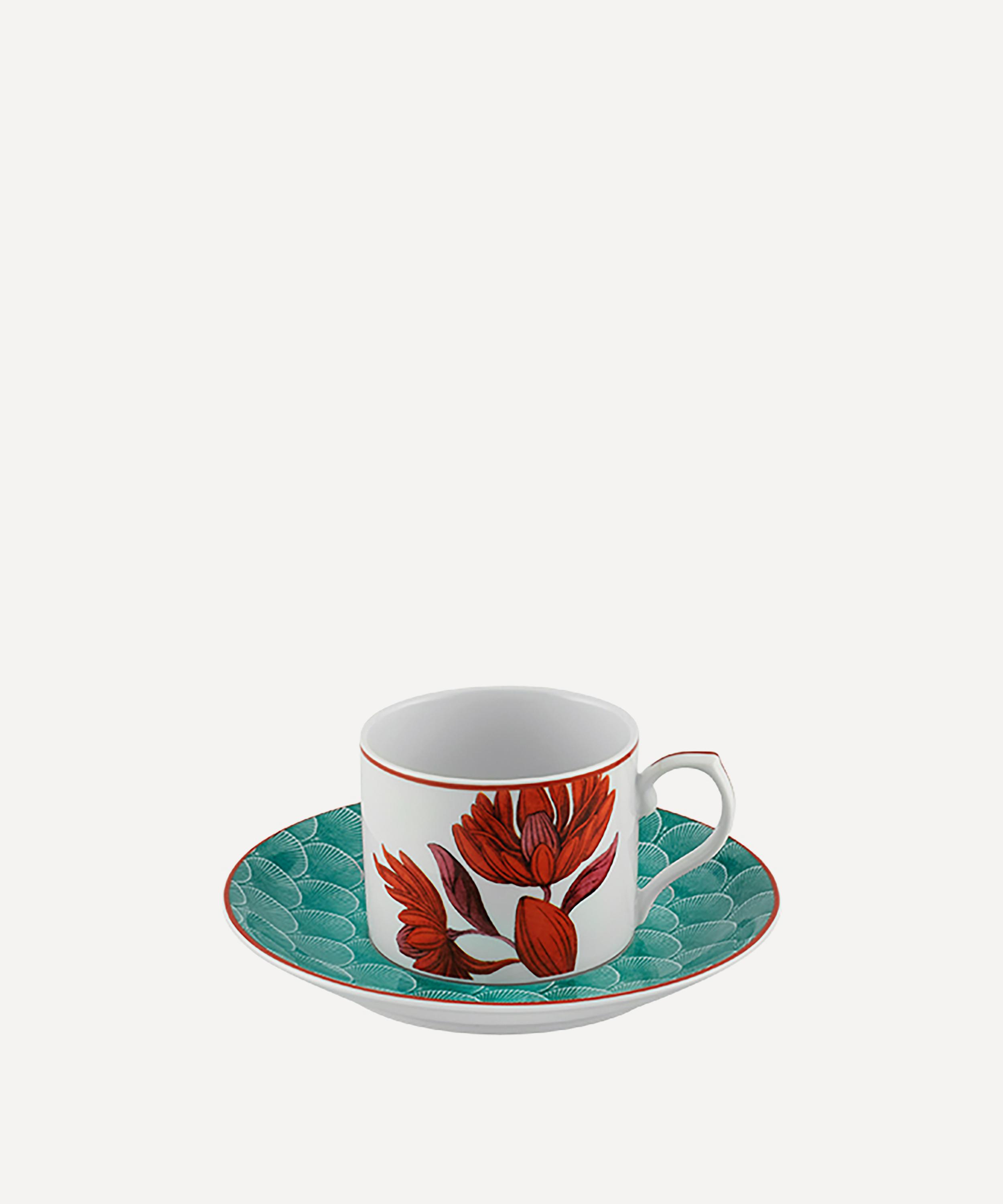 Vista Alegre - Lotus Teacup and Saucer Set of Four