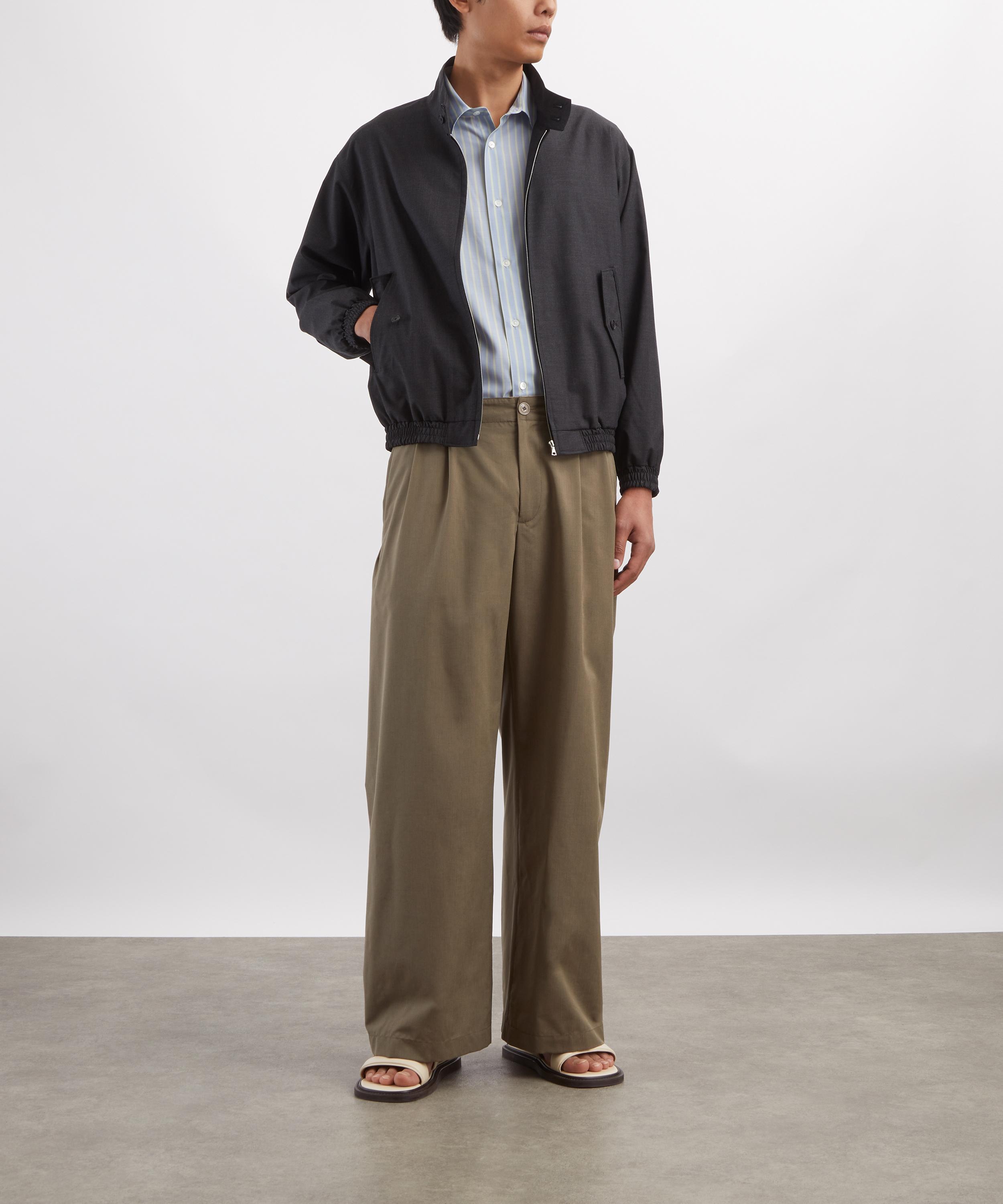 Auralee - Ultra-Fine Tropical Wool Zip Blouson Jacket image number 1