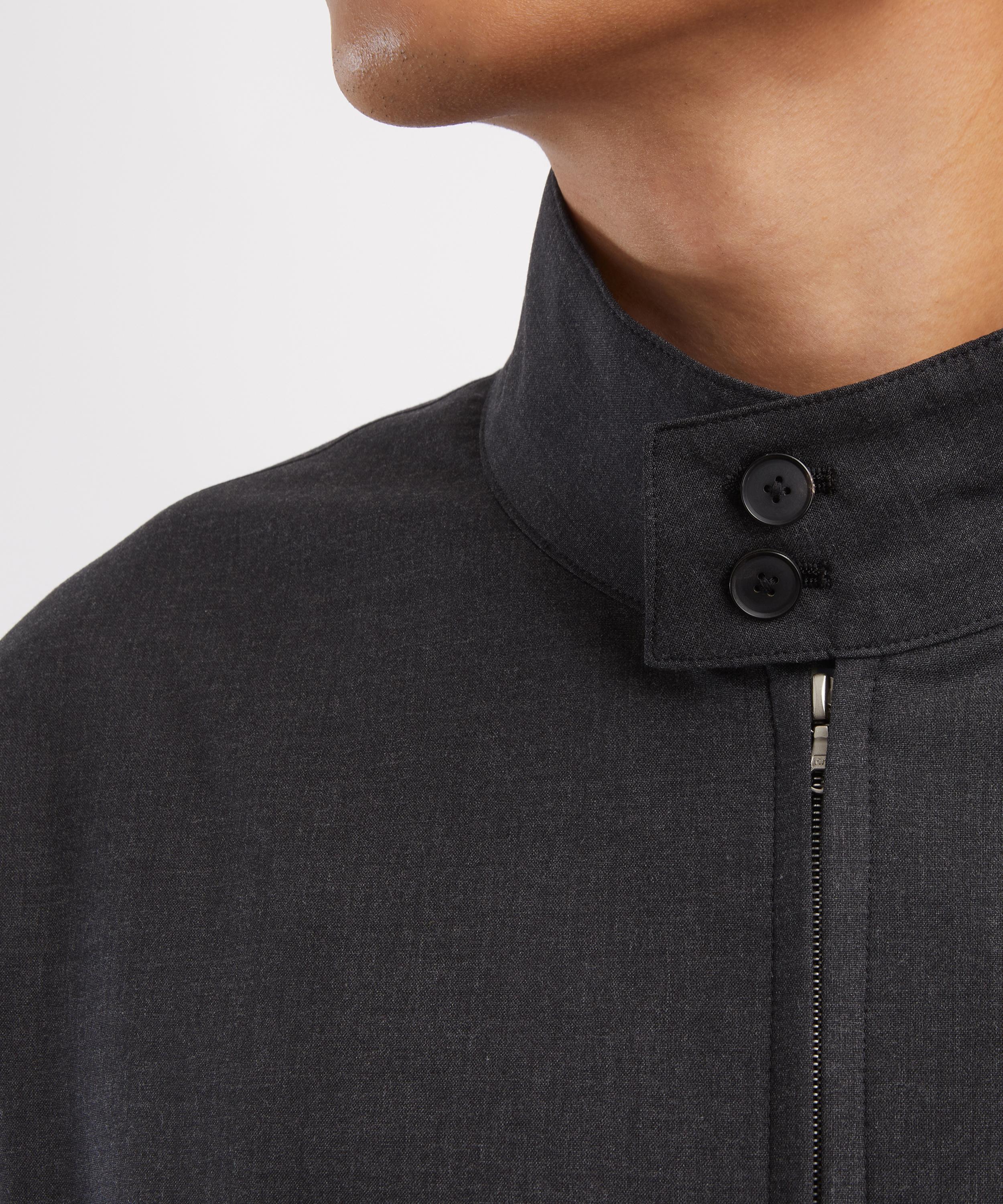 Auralee - Ultra-Fine Tropical Wool Zip Blouson Jacket image number 4