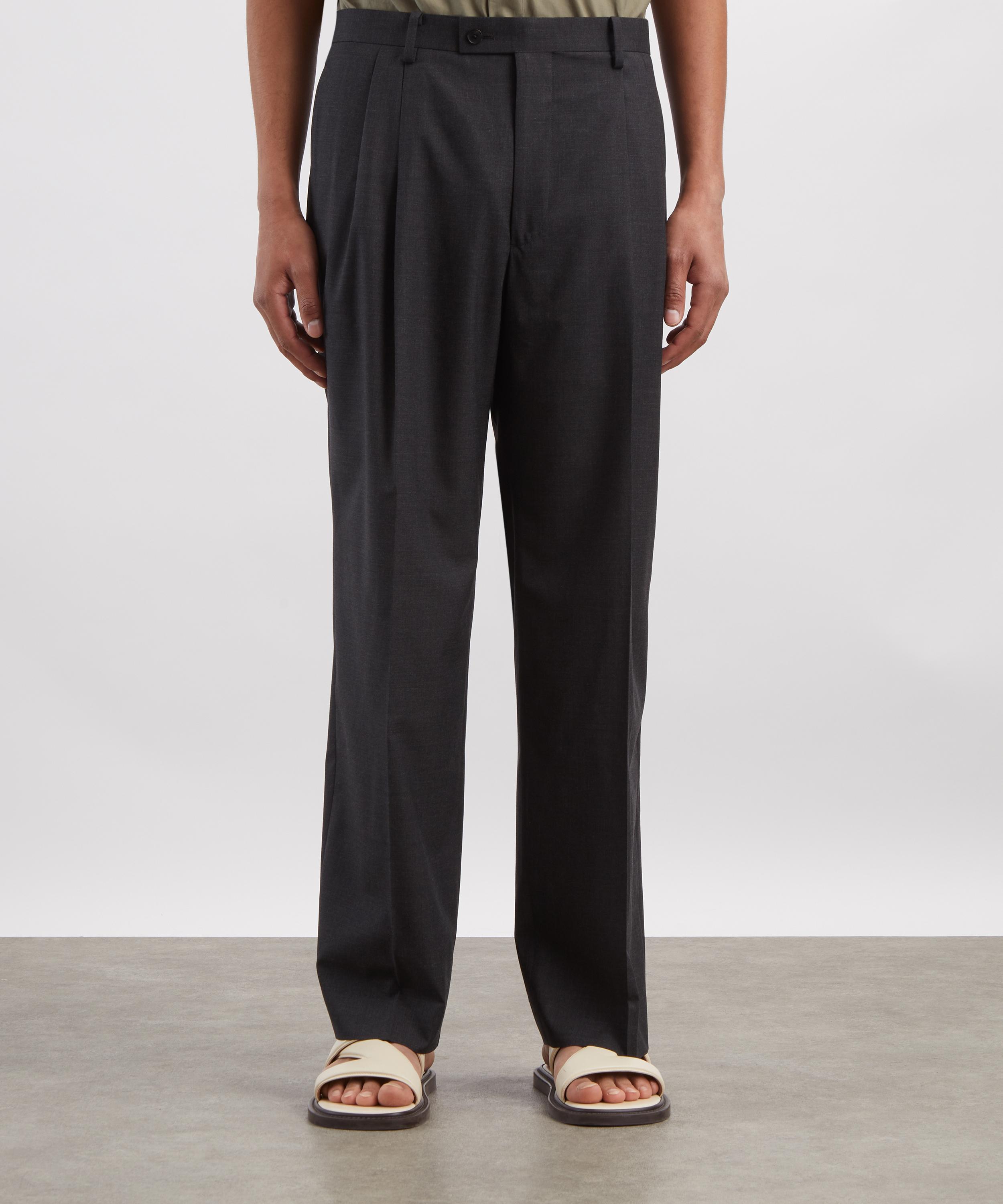 Auralee - Ultra-Fine Tropical Wool Two-Tuck Slack Trousers image number 2