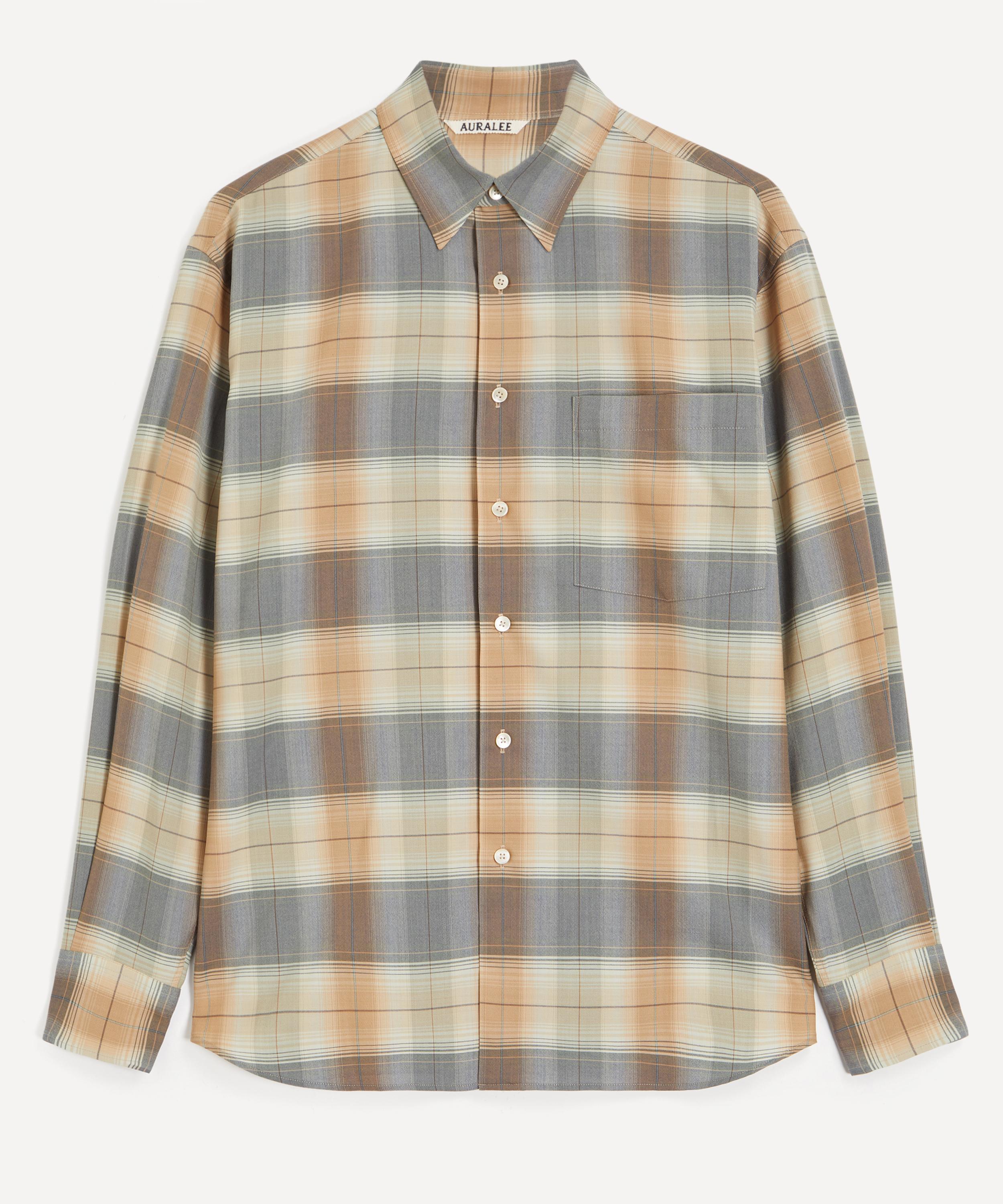 Auralee - Super Light Wool Check Shirt