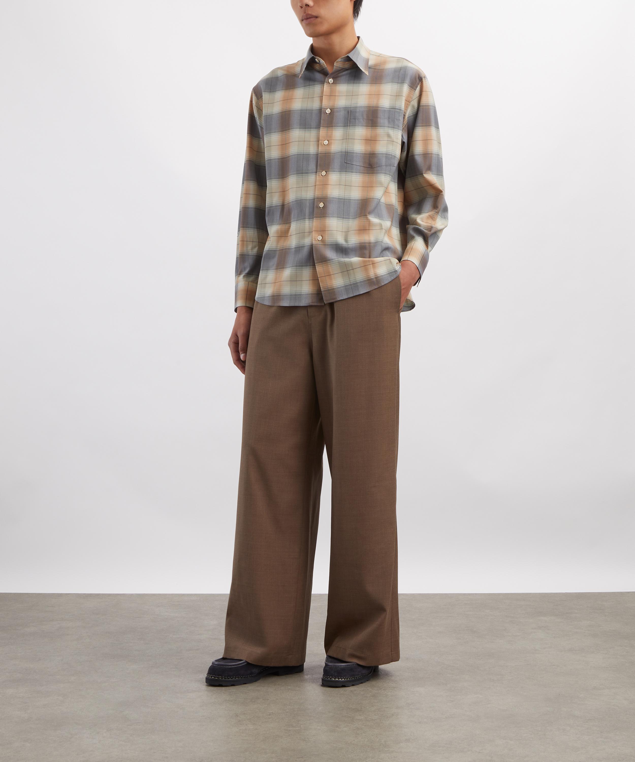 Auralee - Super Light Wool Check Shirt image number 1