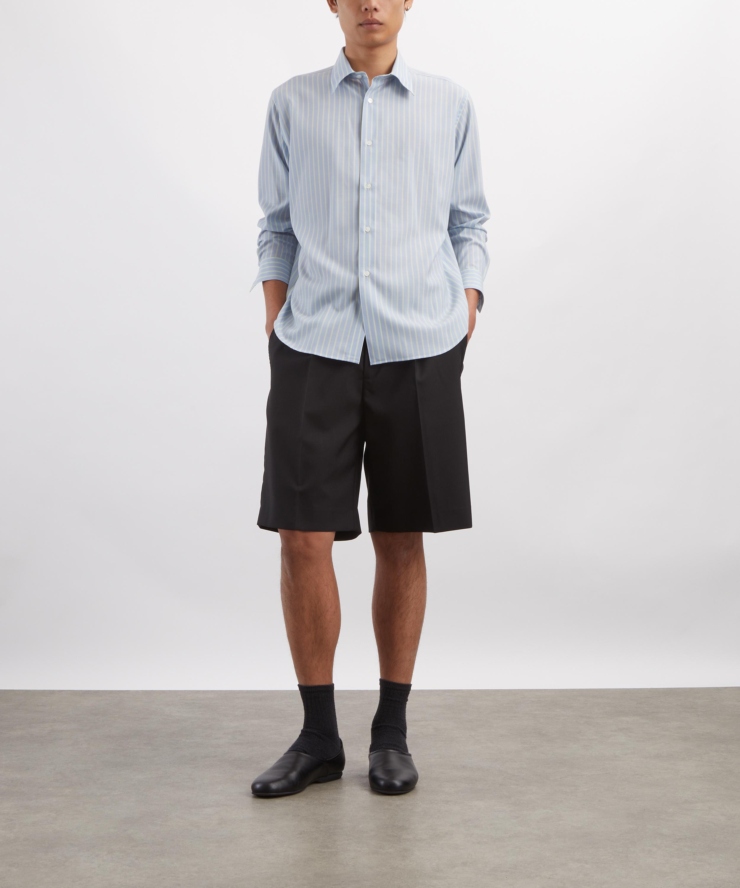 Auralee - Super Fine Wool Stripe Shirt image number 1