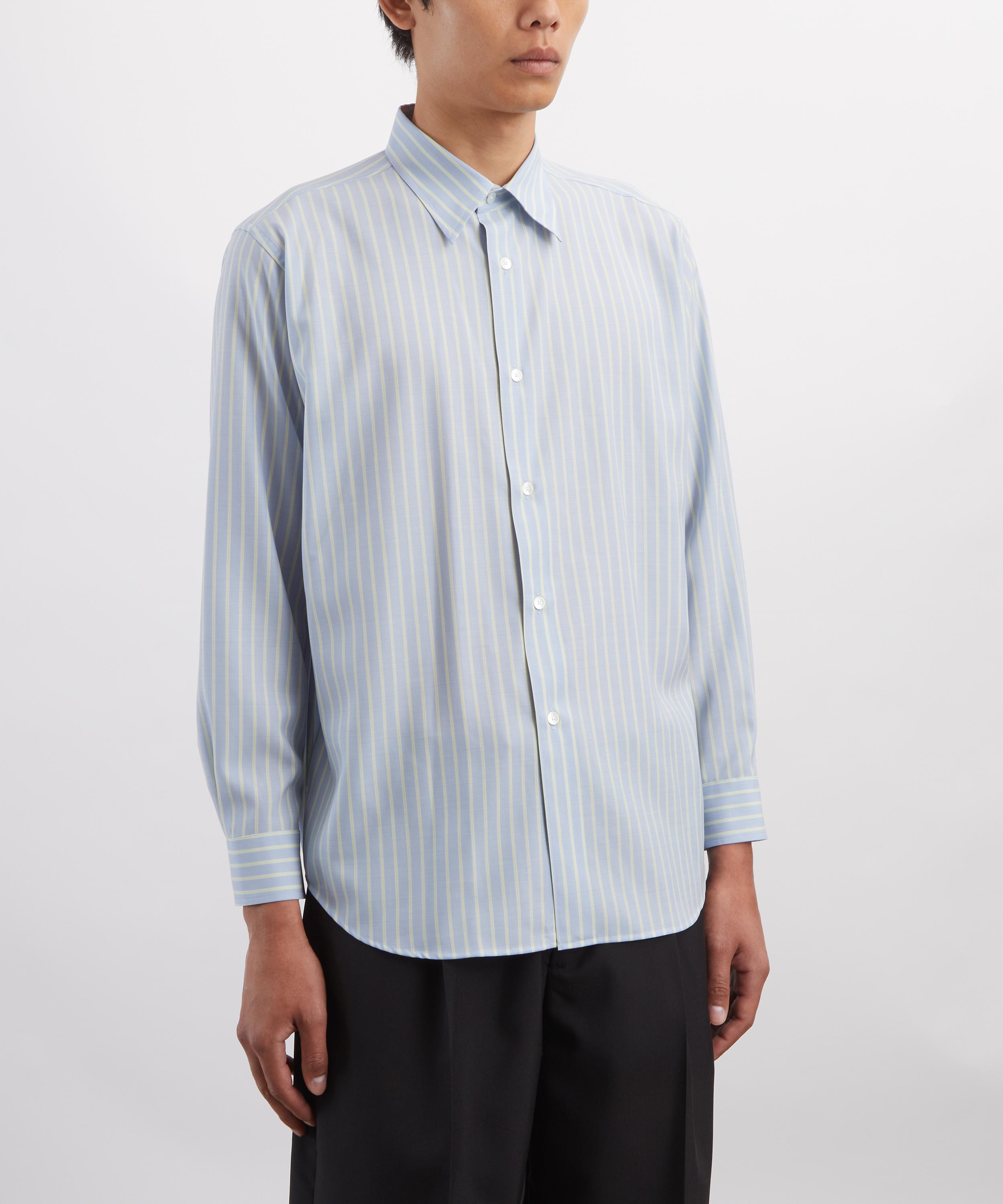 Auralee - Super Fine Wool Stripe Shirt image number 2
