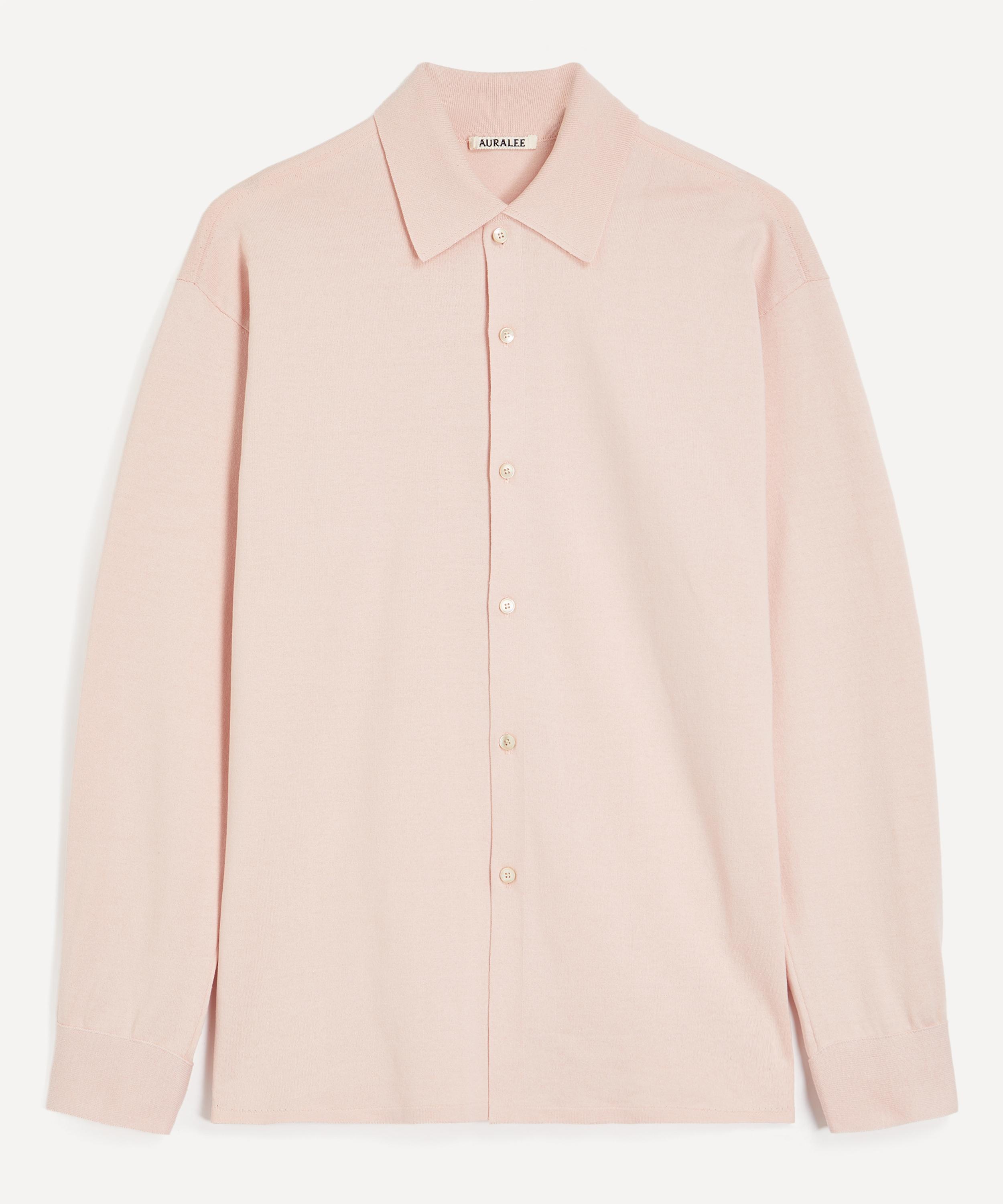 Auralee - Light Pink Giza Silk-Knit Shirt
