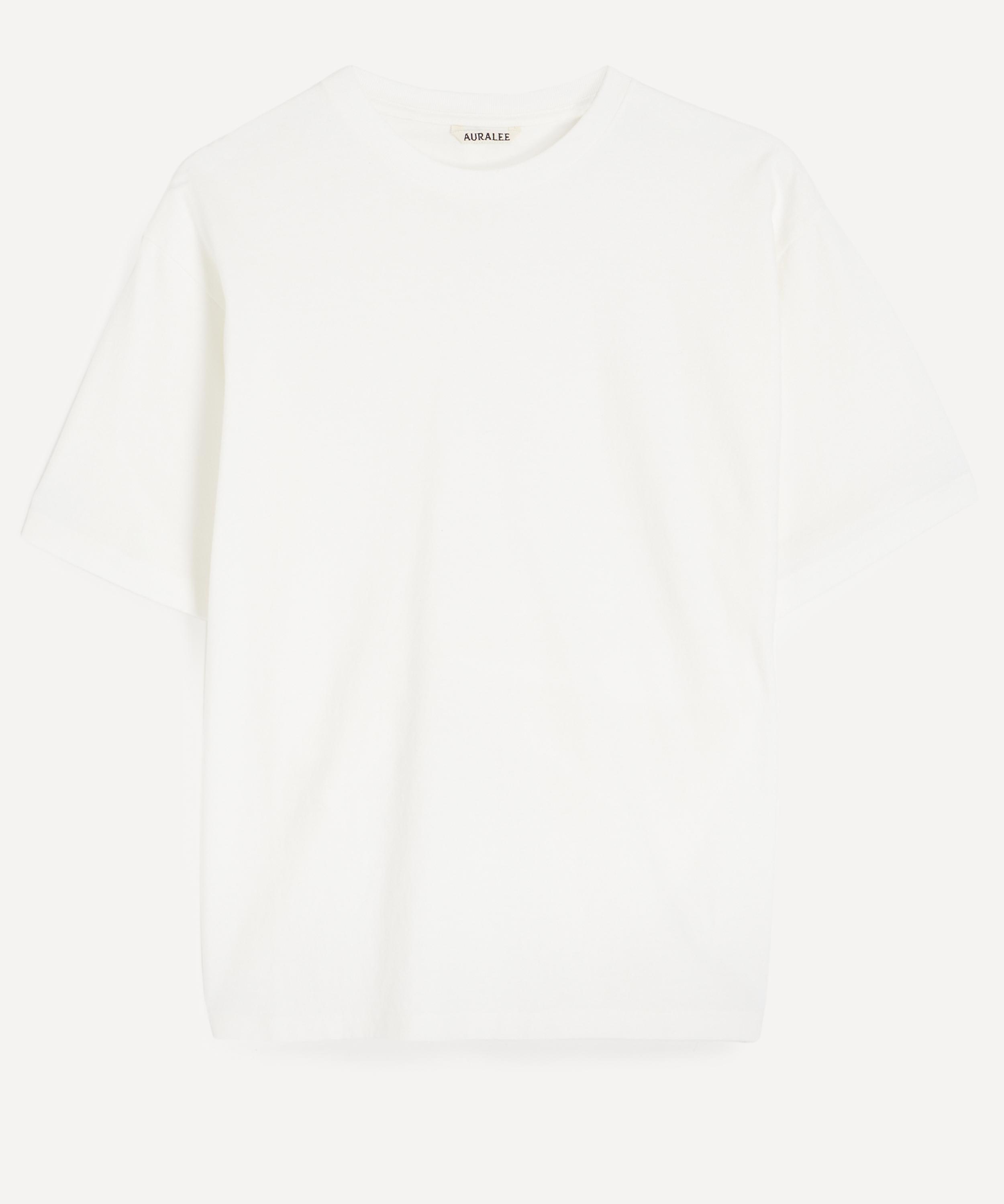 Auralee - White Brushed Cotton Short-Sleeve T-Shirt