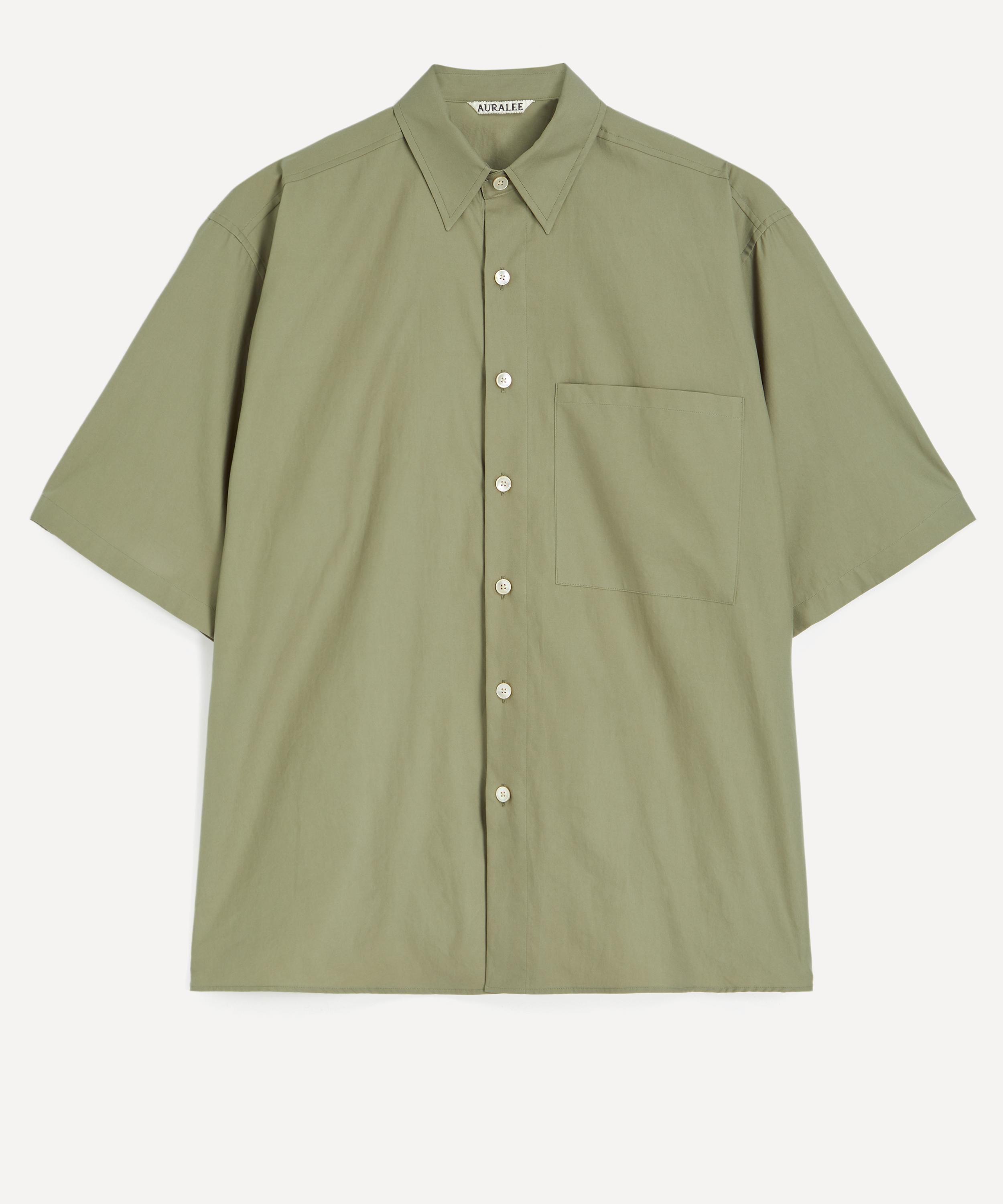 Auralee - Washed Finx Twill Big Half-Sleeved Shirt