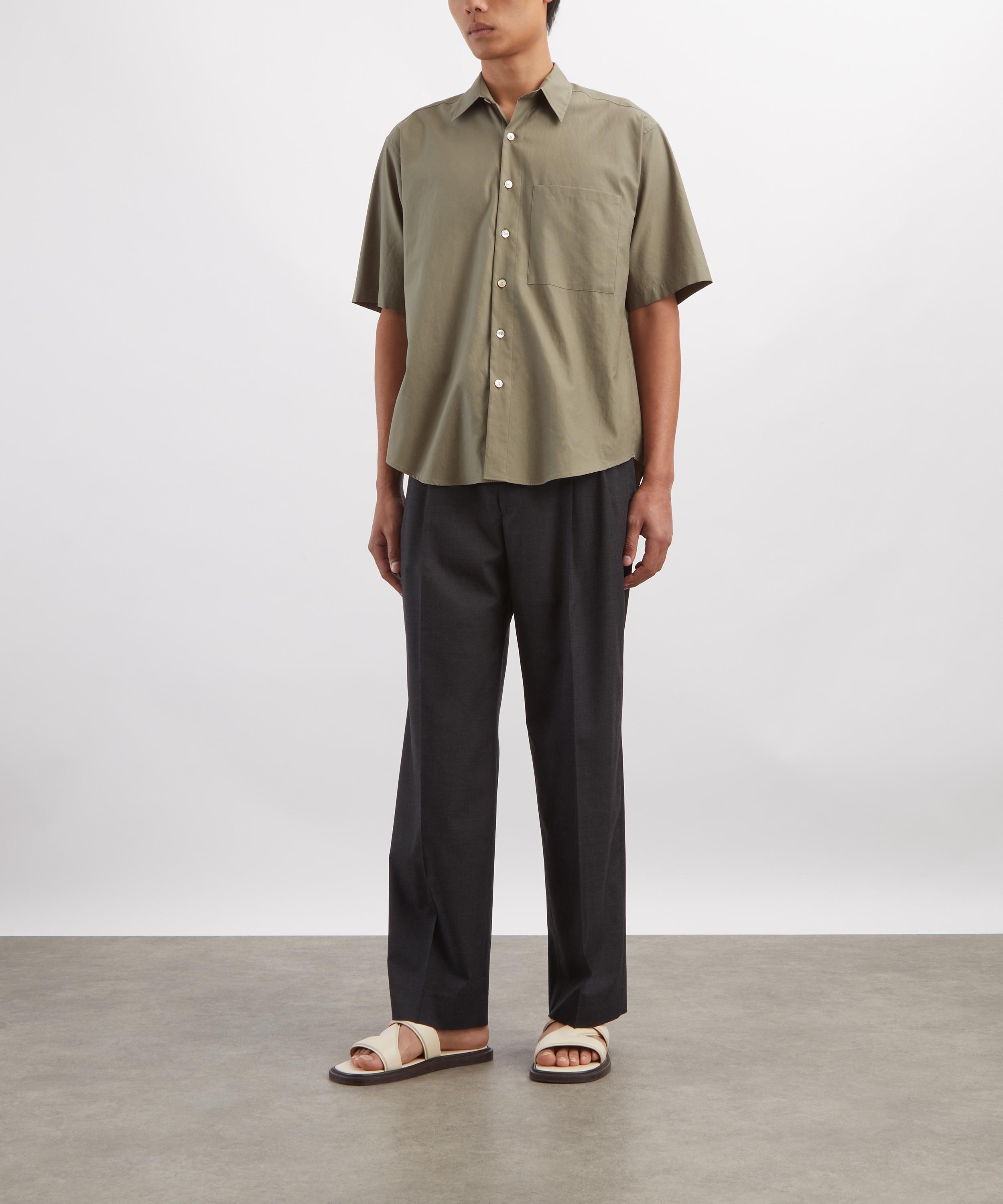 Auralee - Washed Finx Twill Big Half-Sleeved Shirt image number 1