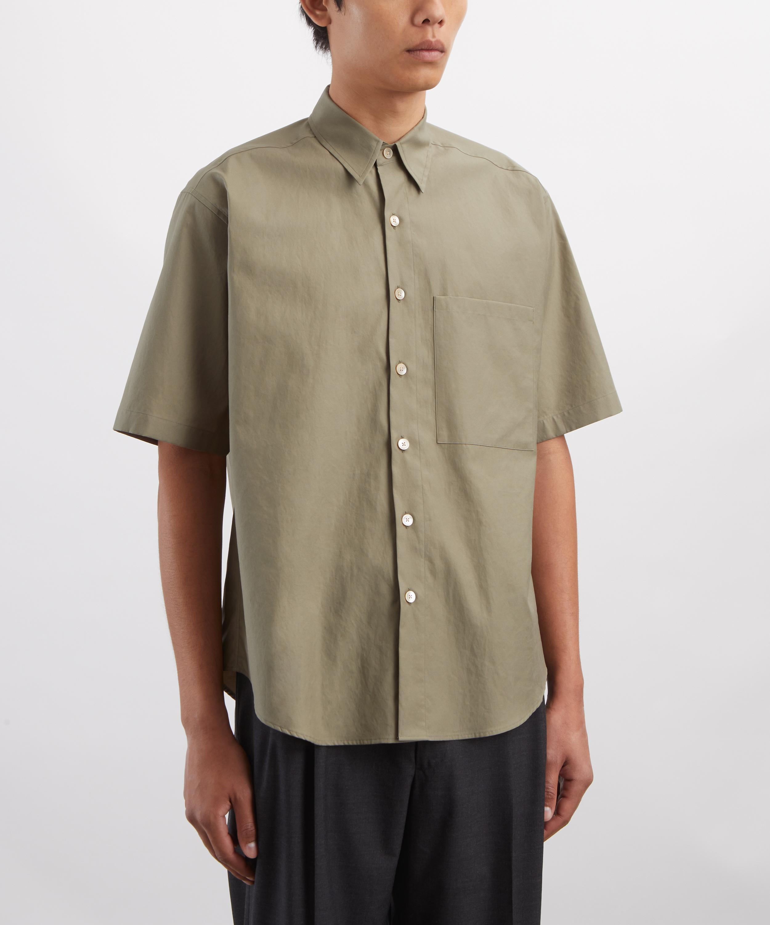 Auralee - Washed Finx Twill Big Half-Sleeved Shirt image number 2