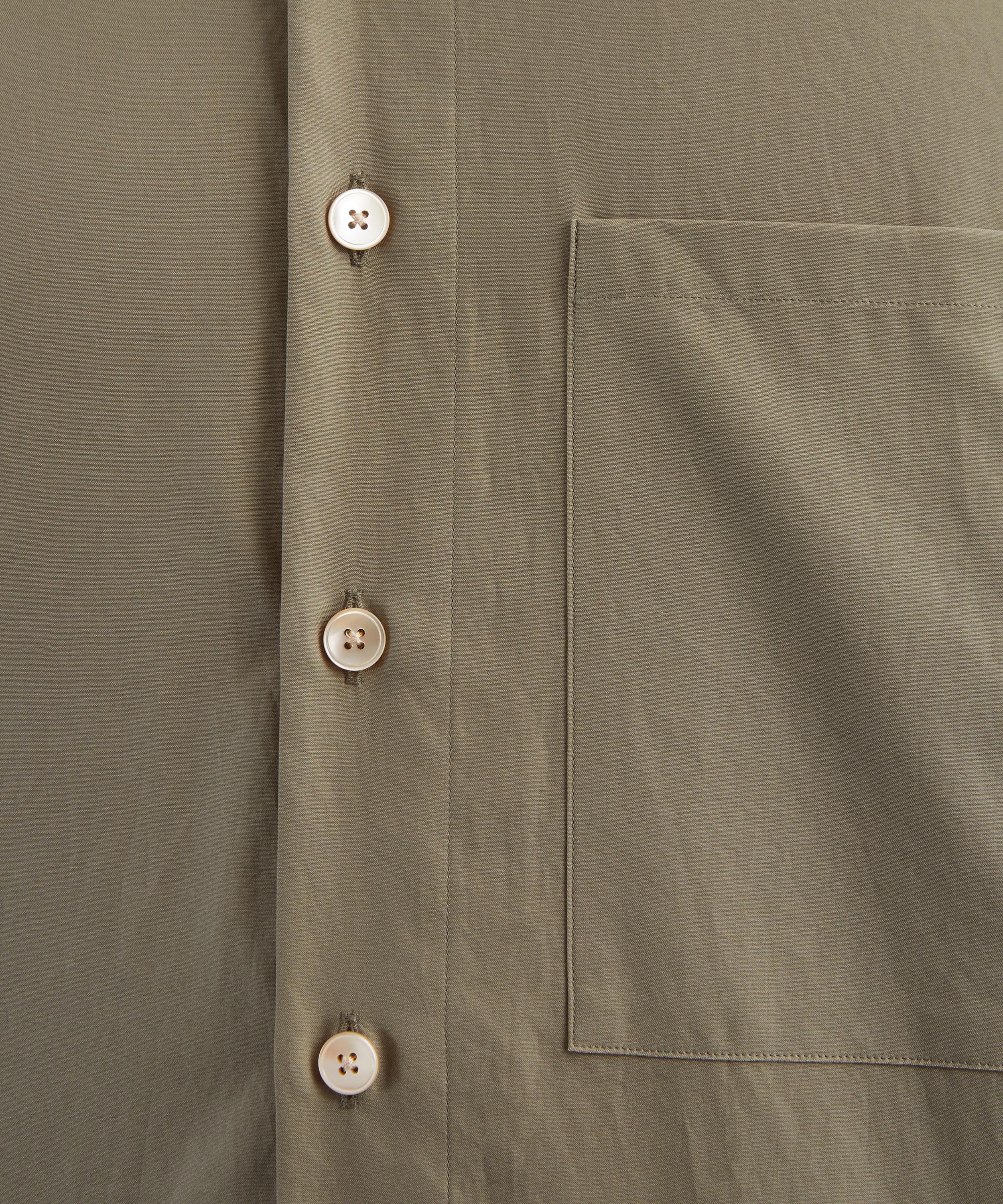 Auralee - Washed Finx Twill Big Half-Sleeved Shirt image number 4