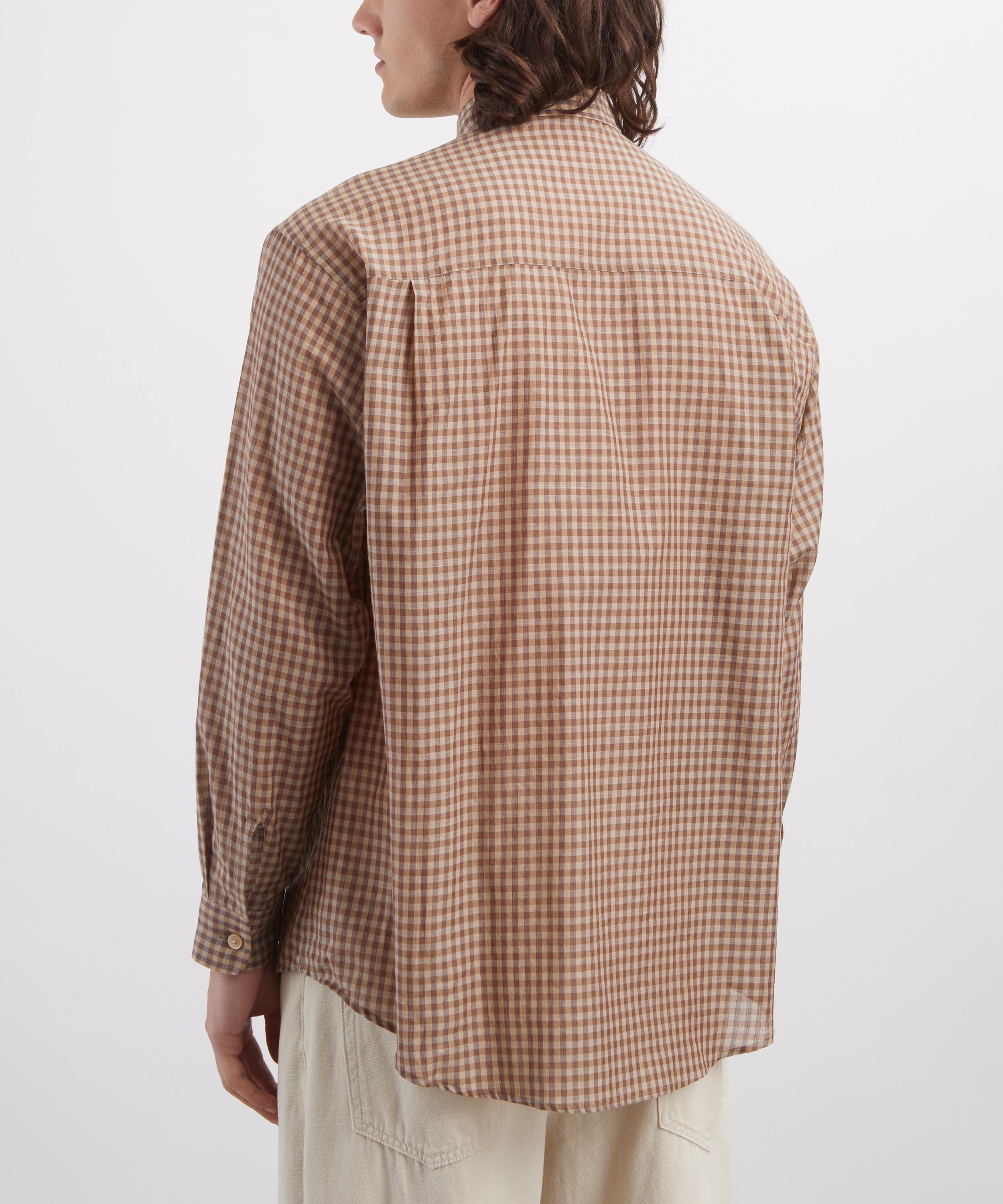 Auralee - Airy Light Cotton Check Big Shirt image number 2