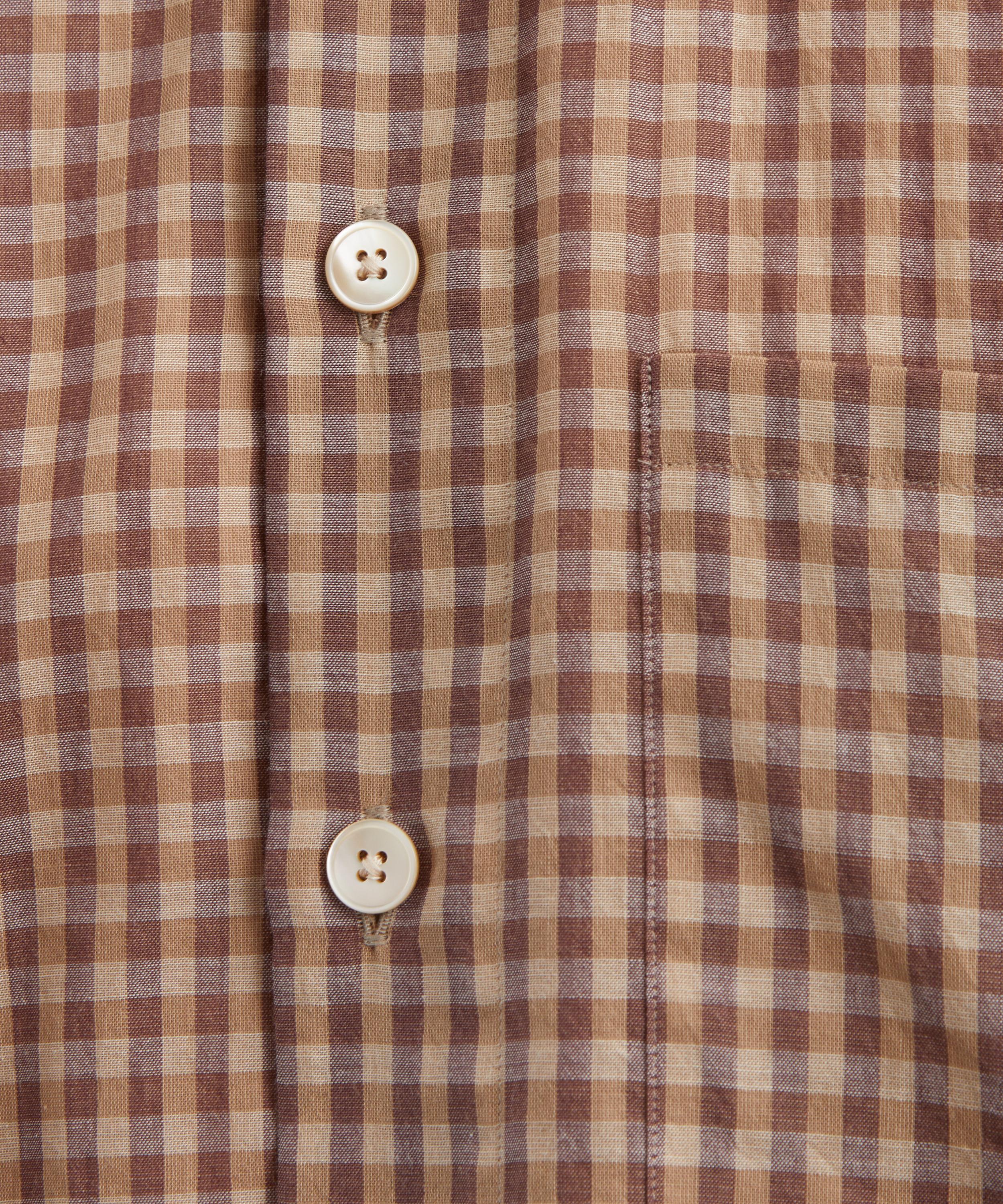 Auralee - Airy Light Cotton Check Big Shirt image number 3
