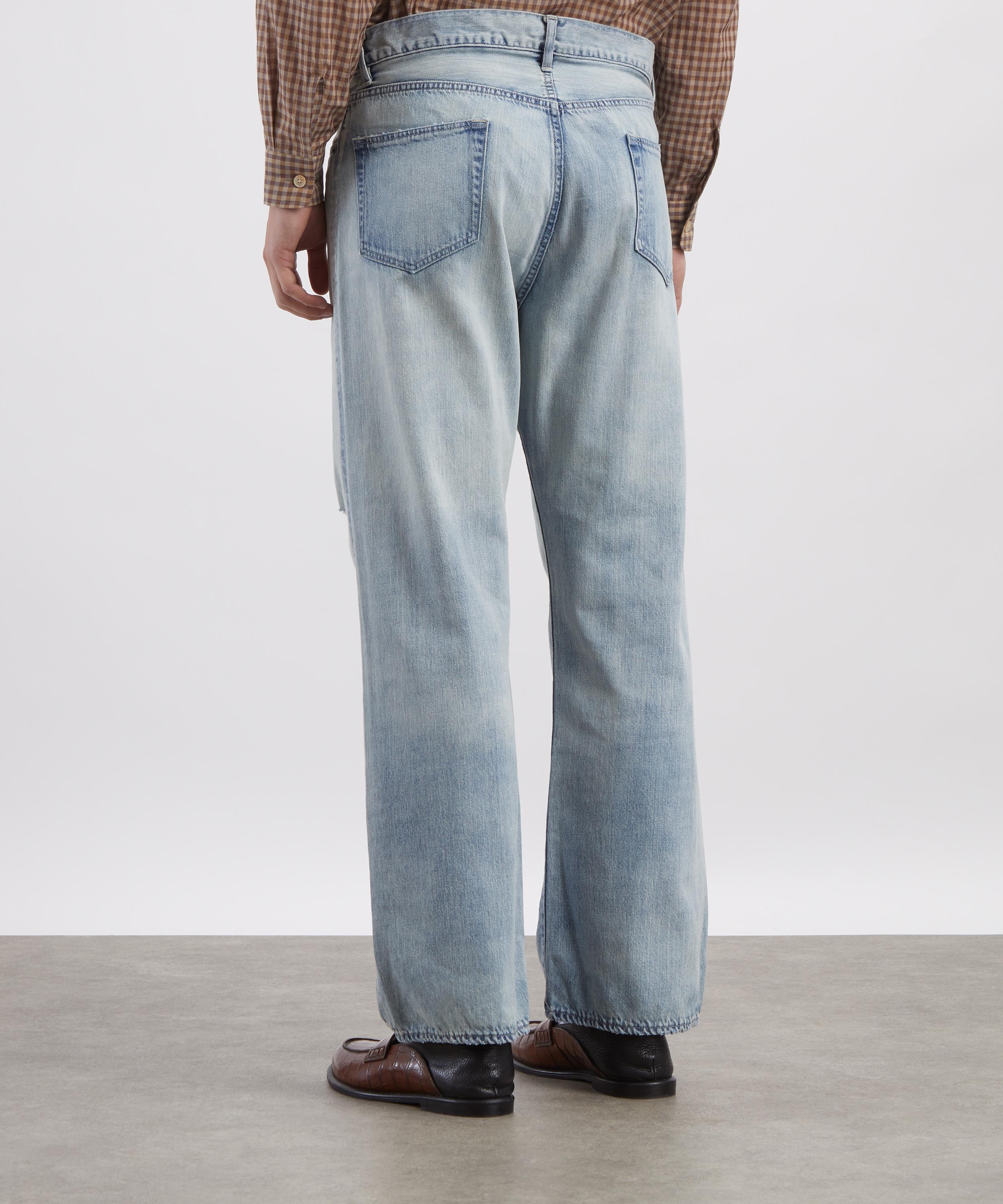 Auralee - Faded Selvedge Light Denim Wide Jeans image number 3