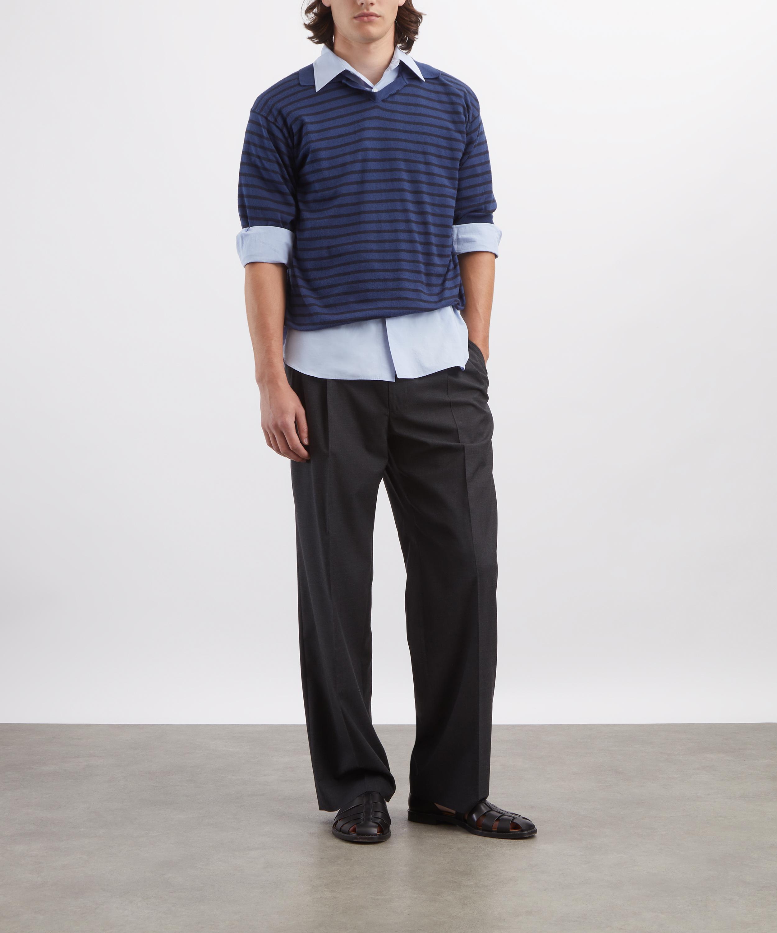 Auralee - High Gauge Cotton Knit Skipper Polo image number 1