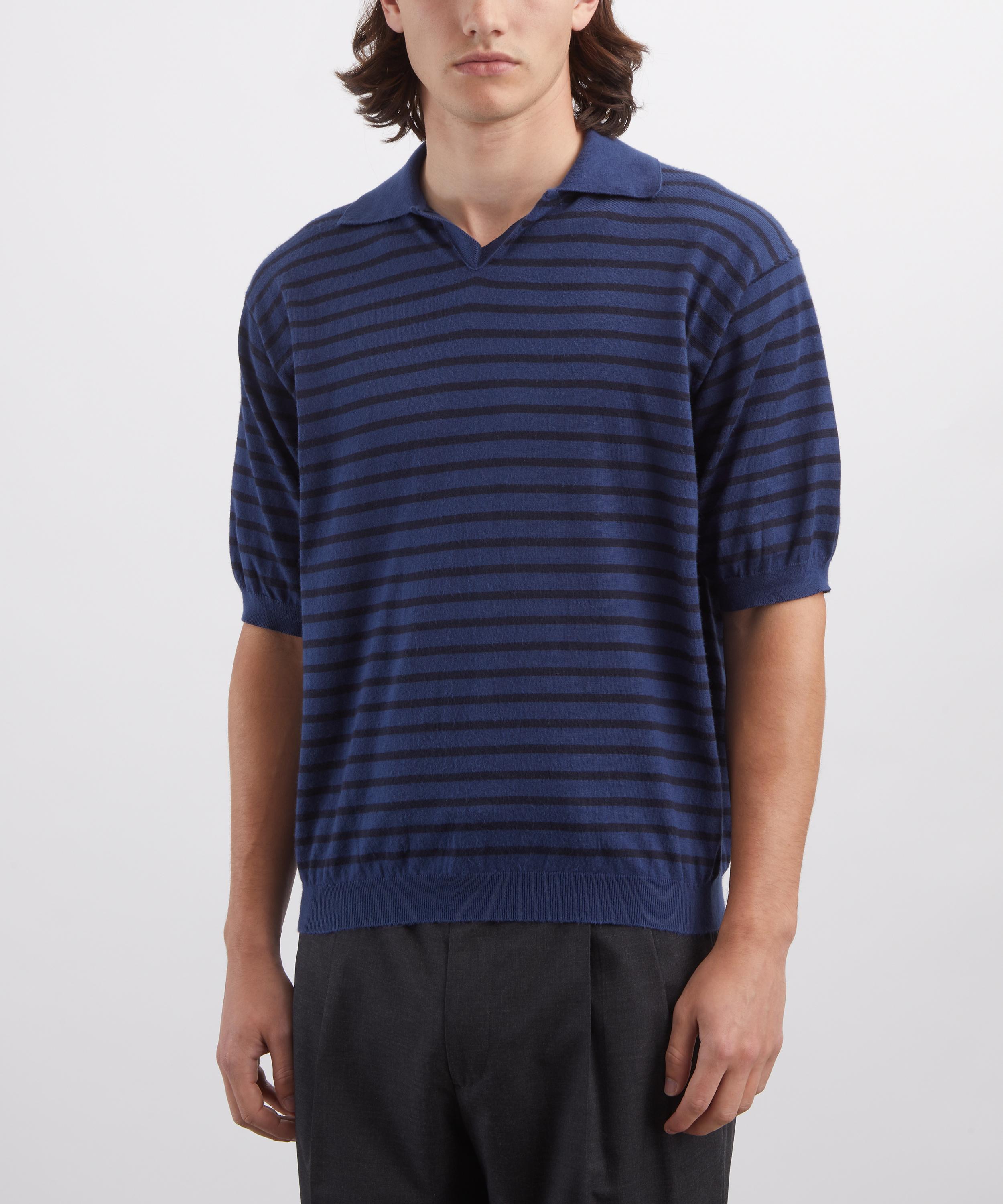 Auralee - High Gauge Cotton Knit Skipper Polo image number 2