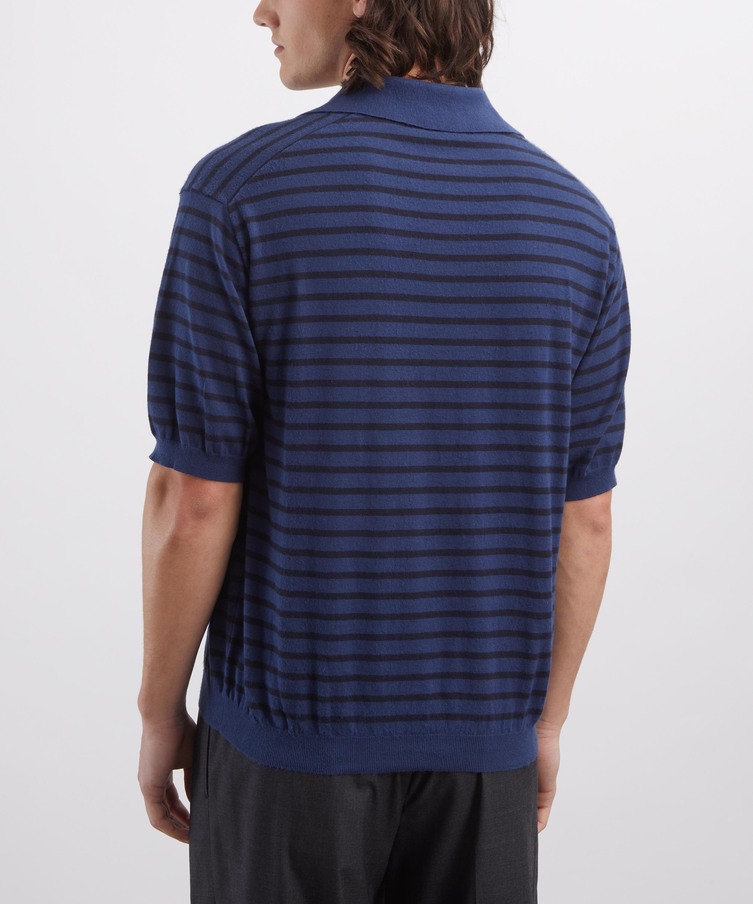 Auralee - High Gauge Cotton Knit Skipper Polo image number 3