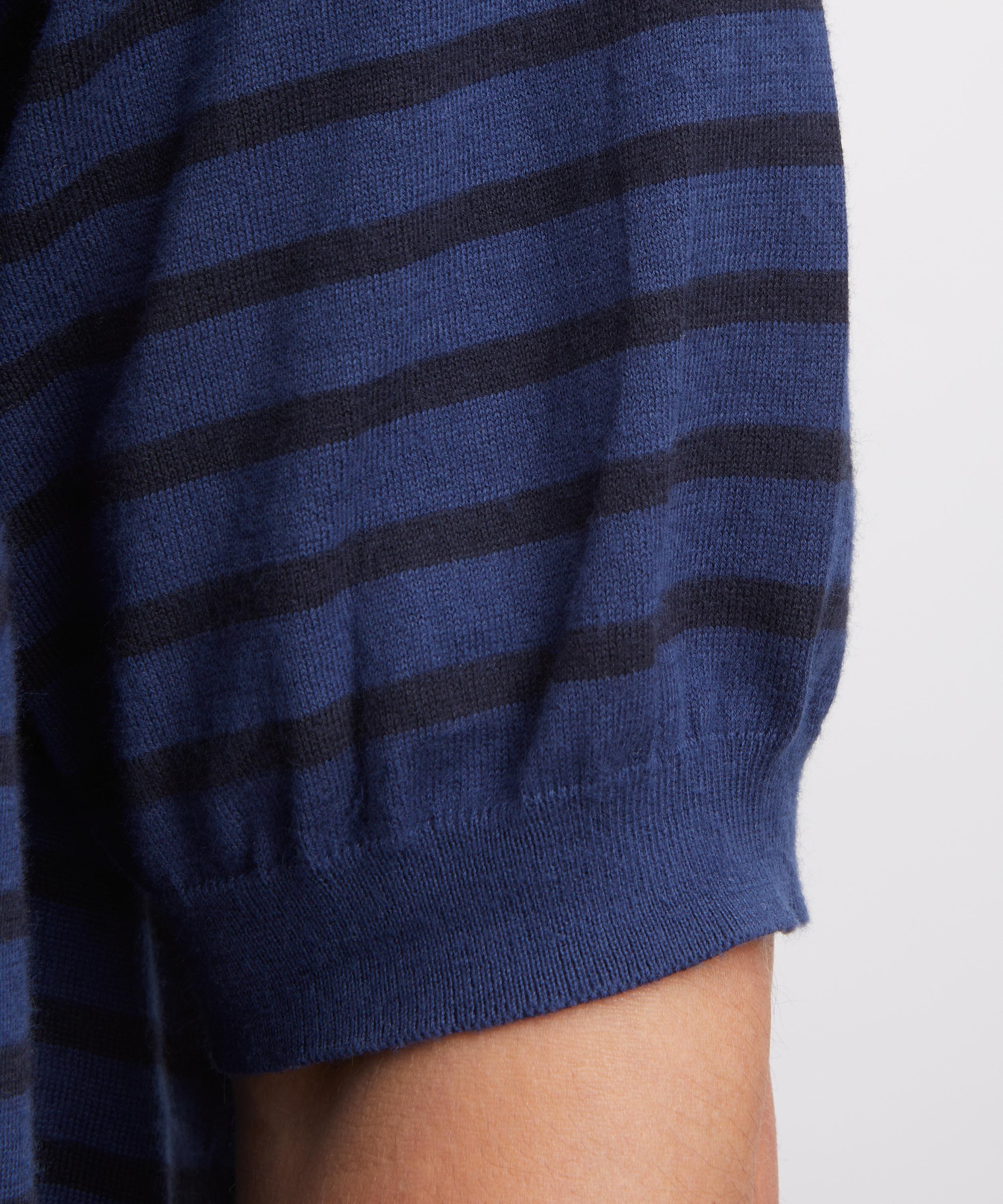 Auralee - High Gauge Cotton Knit Skipper Polo image number 4