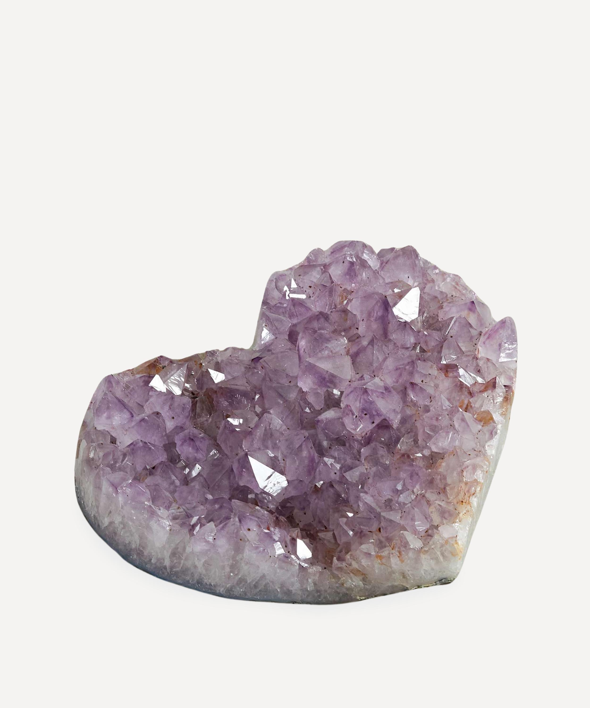JIA JIA - Amethyst Druzy Large Heart