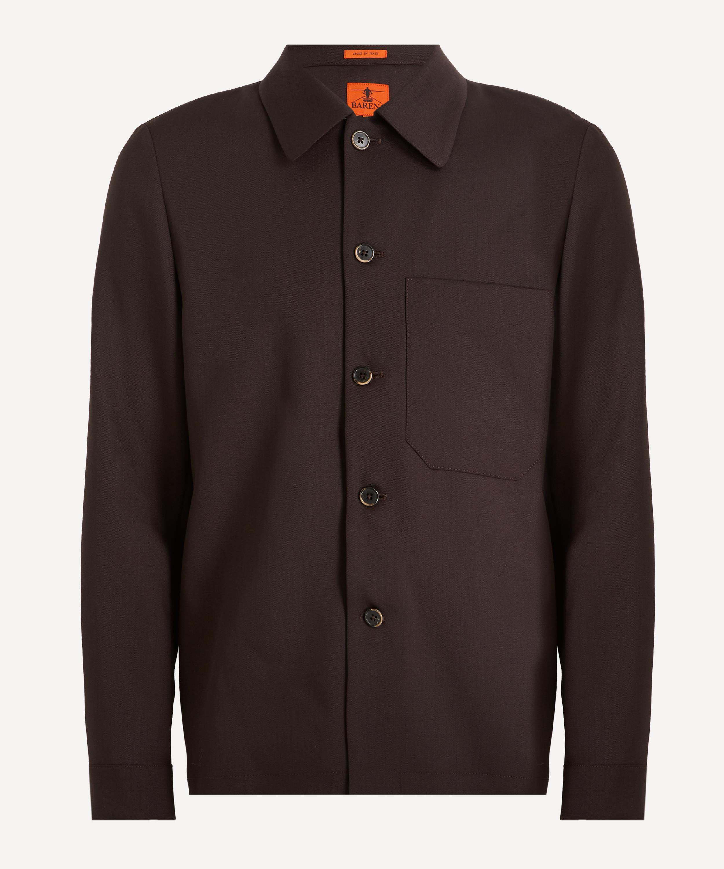 Barena - Cedrone Brown Wool Overshirt image number 0