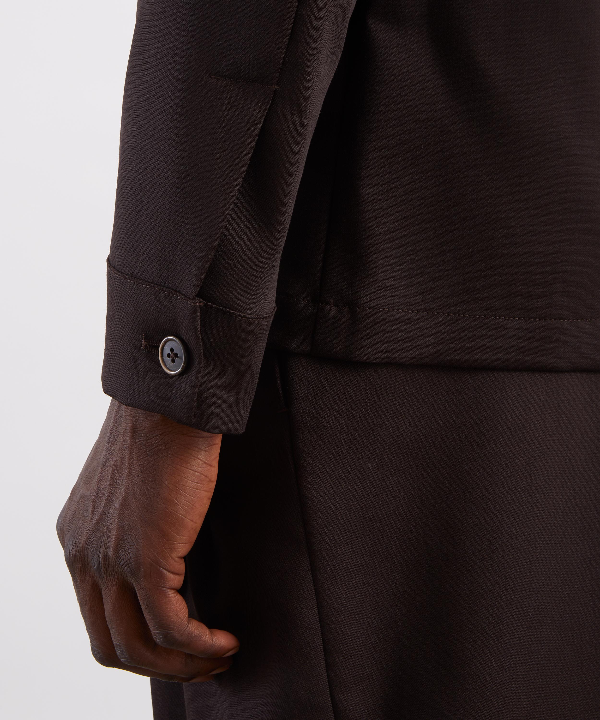 Barena - Cedrone Brown Wool Overshirt image number 4