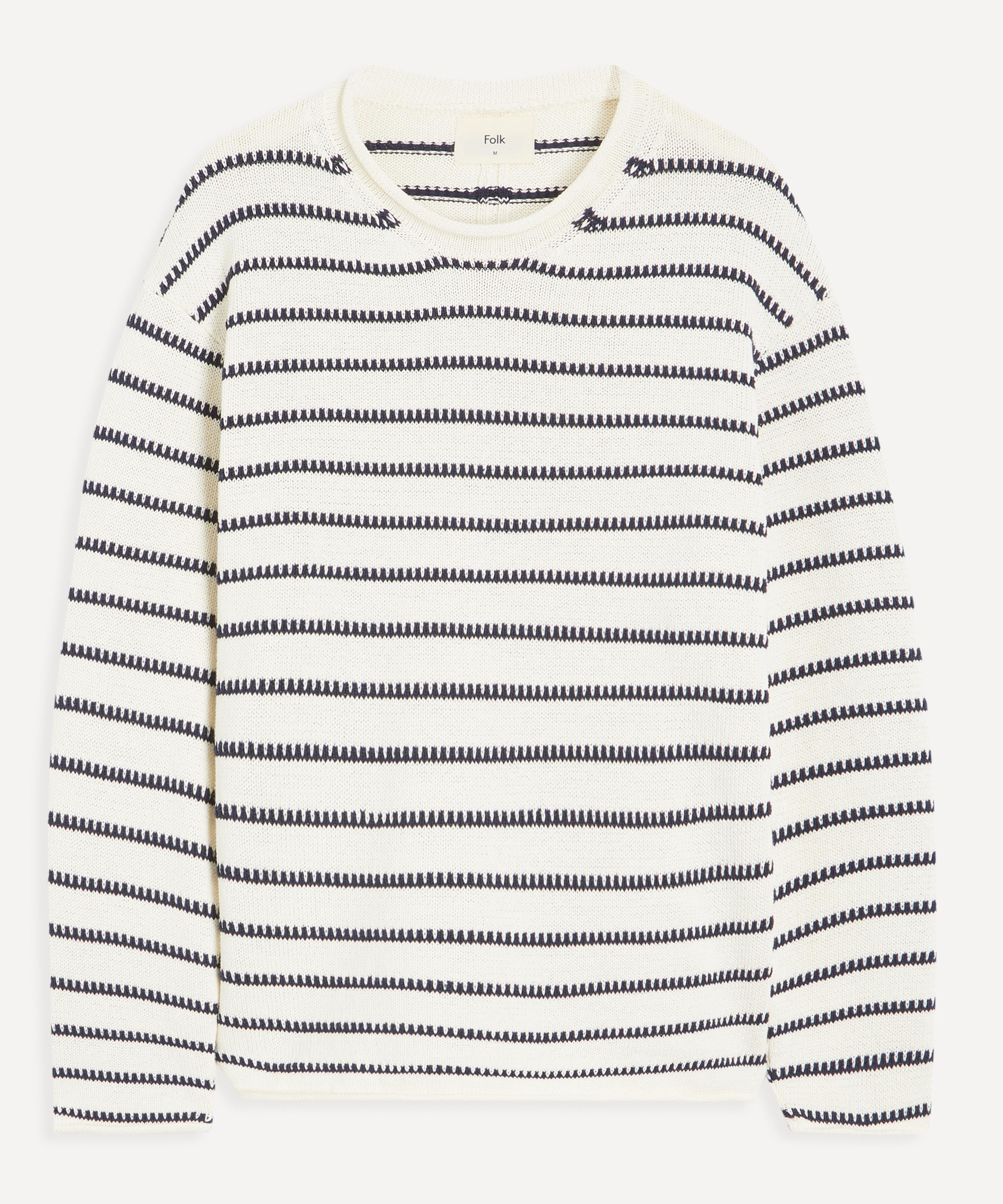Folk - Slouch Crew Striped Jumper