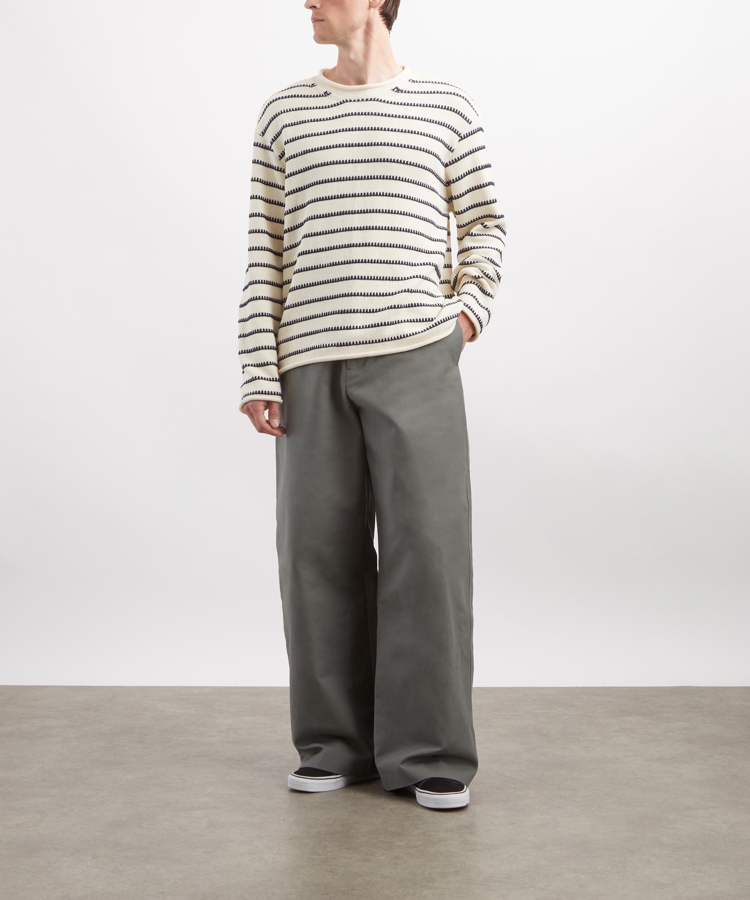 Folk - Slouch Crew Striped Jumper image number 1