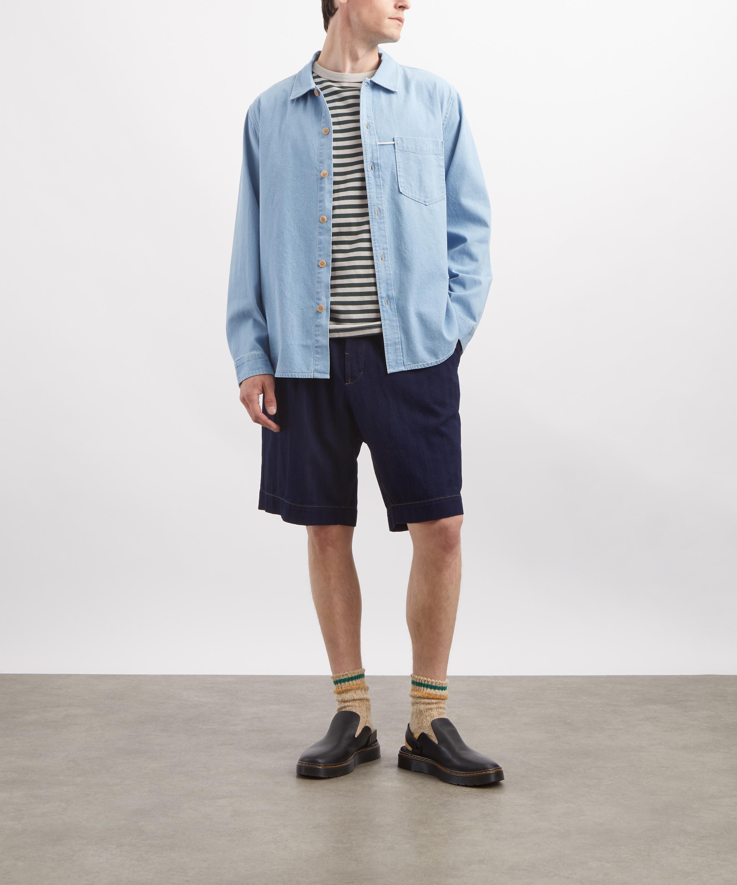 Folk - Bleached Denim Loop Shirt image number 1